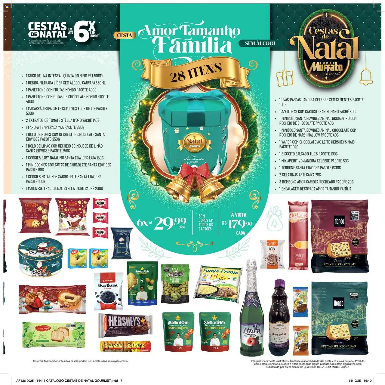 Super Muffato Folheto - válido de 13.10.2025 | Página: 7 | Produtos: Mousse, Caixa, Cesta, Bebida