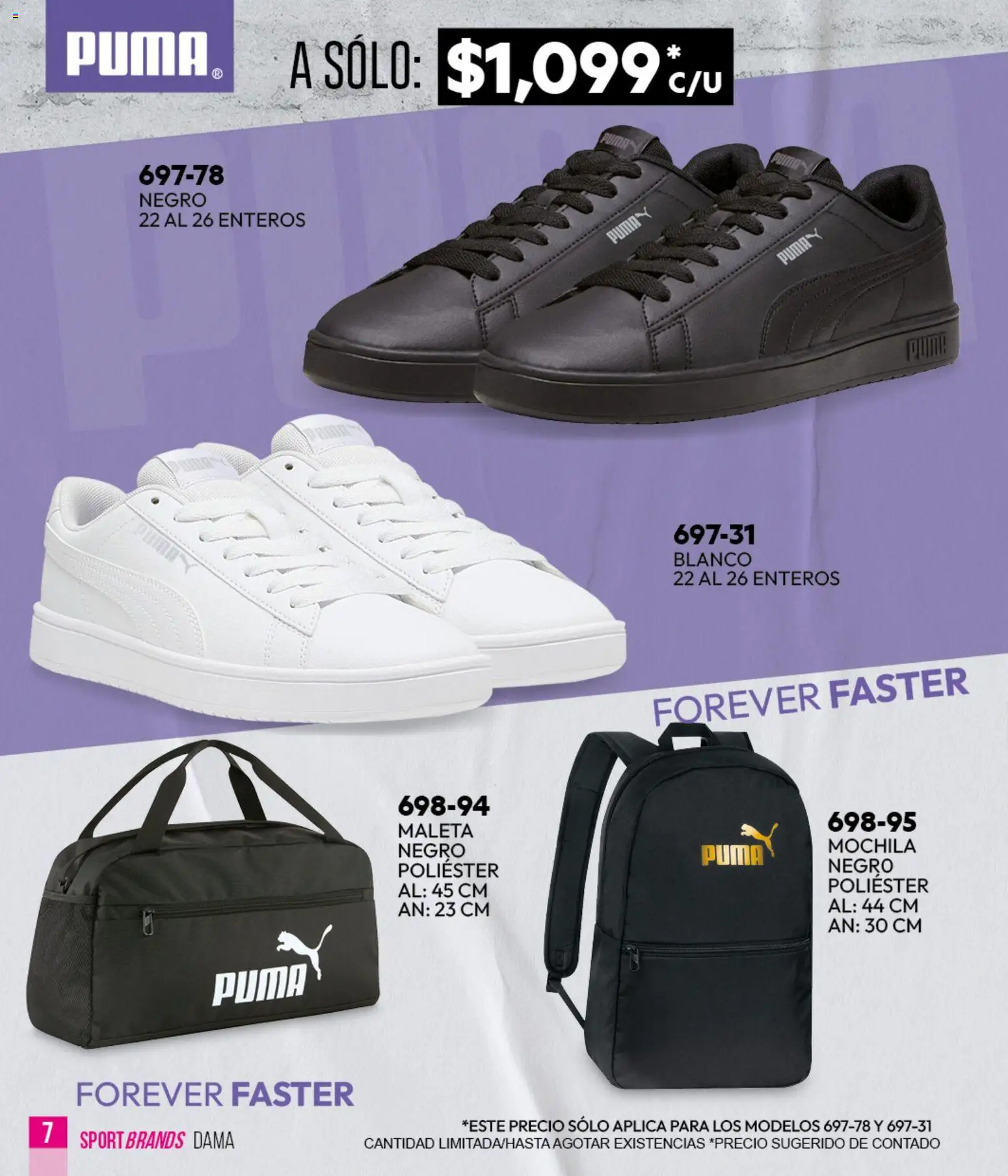 Nuevas ofertas de Cklass válidas en toda la República Mexicana desde el 05.03.2026. ¡Encuentra las mejores ofertas en Cklass catálogo Verano Sportbrands Dama! | Página: 8 | Productos: Mochila, Maleta