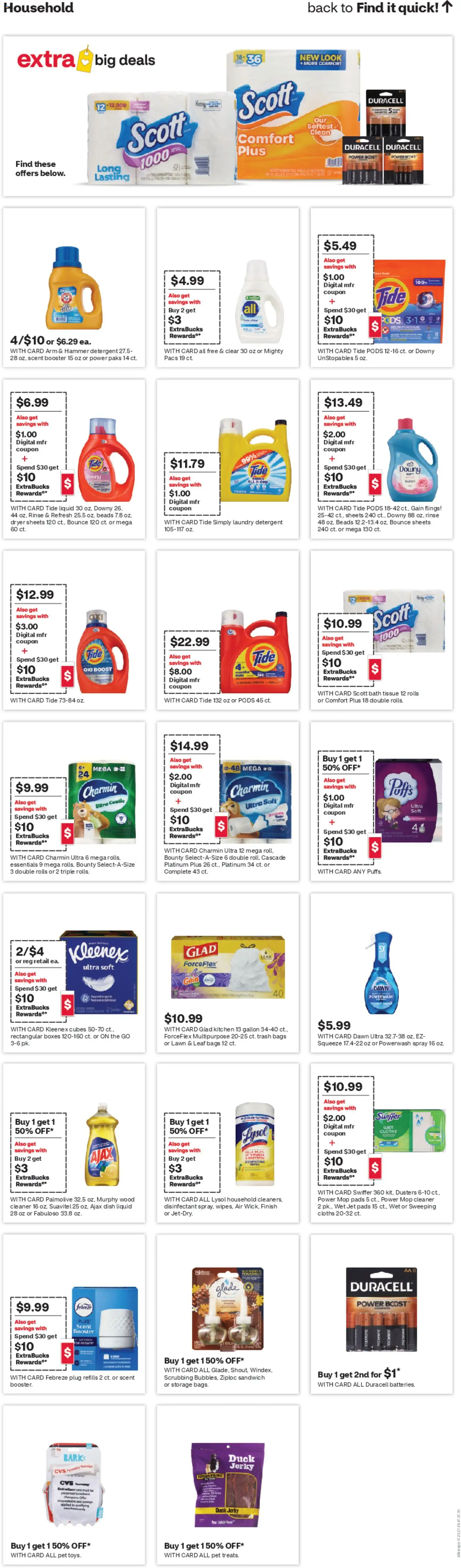 CVS Pharmacy Weekly Ad - WV - valid from 14.12.2025 | Page: 18 | Products: Bath, Detergent, Pads, Dryer