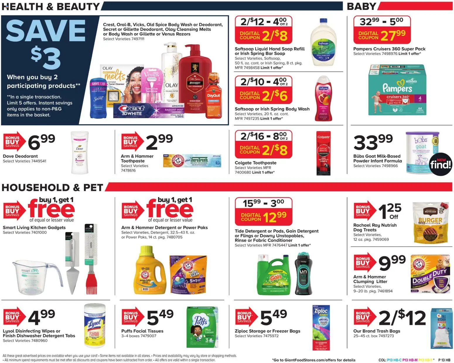 Giant Weekly Ad - valid from 28.11.2025 | Page: 15 | Products: Conditioner, Deodorant, Toothpaste, Bar Soap
