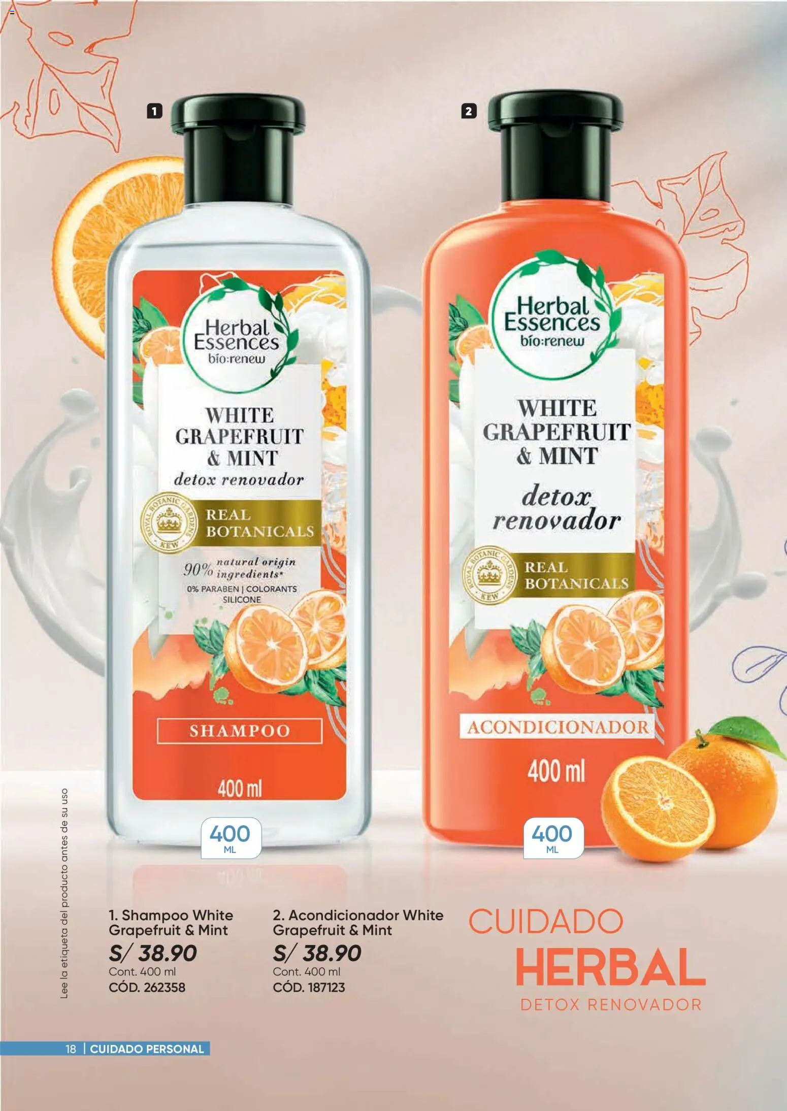 Catálogo Azzorti válido desde 09.03.2026 | Página: 18 | Productos: Shampoo, Acondicionador