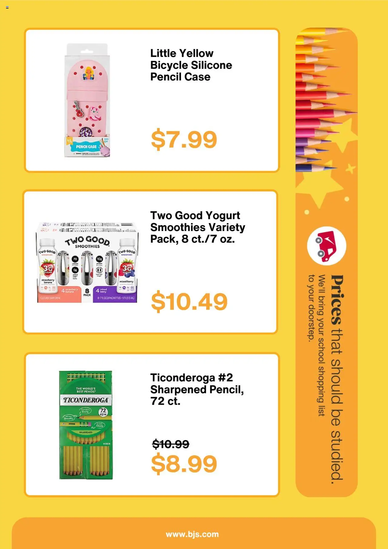 BJ's Weekly Ad - valid from 04.08.2025 | Page: 2 | Products: Pencil, Yogurt, Case