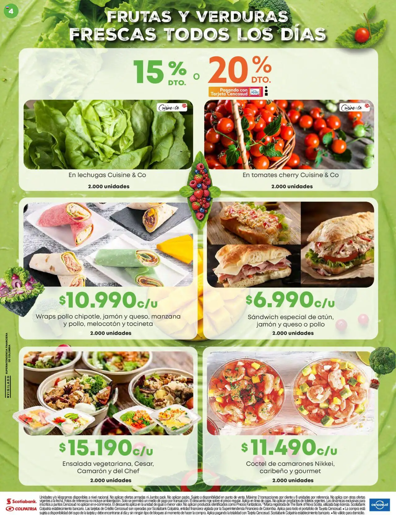 Jumbo revista - valida desde el 14.08.2025 | Página: 4 | Productos: Ensalada, Manzana, Tocineta, Queso