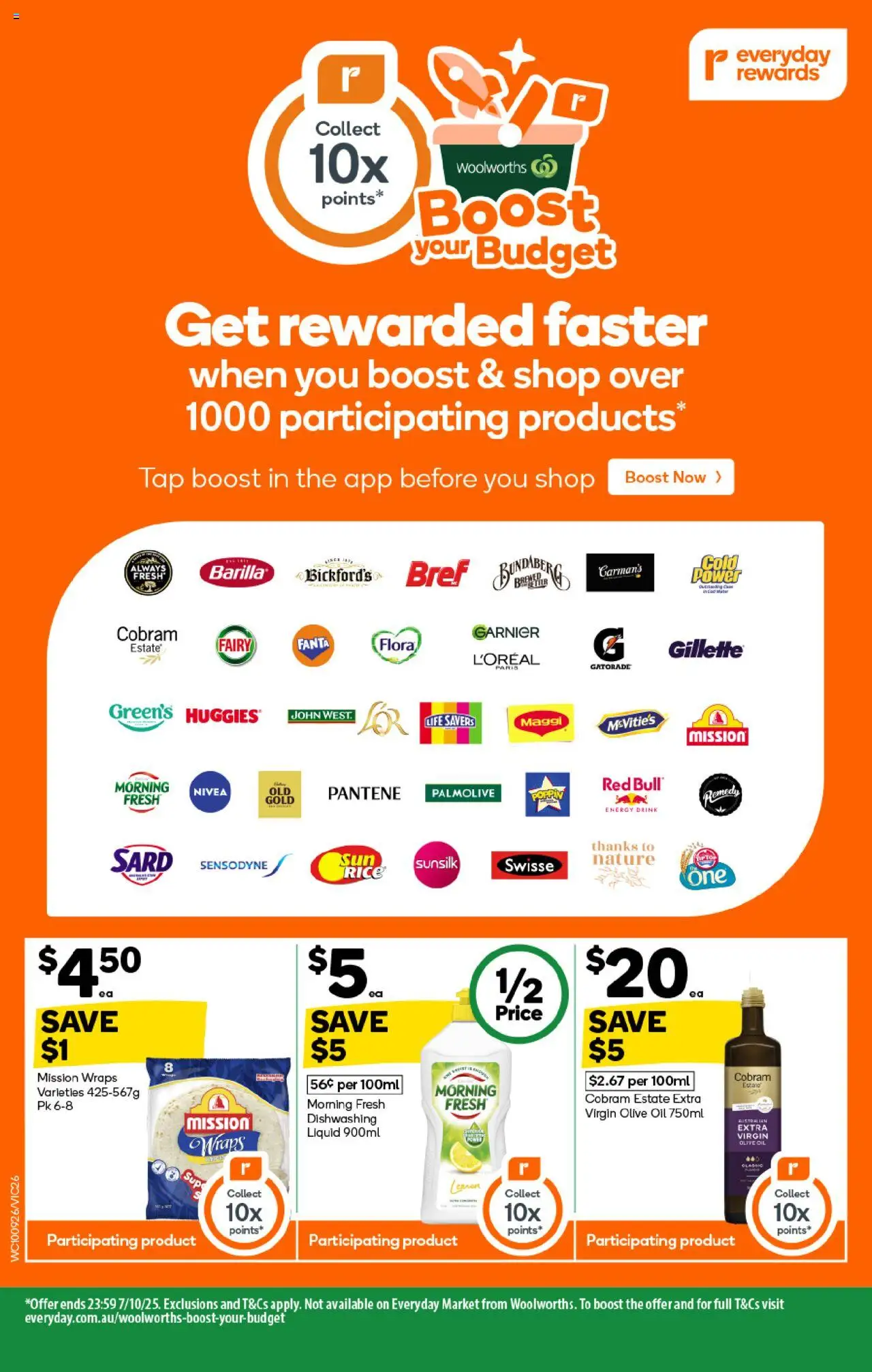 Woolworths catalogue - valid from 10.09.2025 | Page: 24 | Products: Energy drink, Tap, Olive oil, Lemon