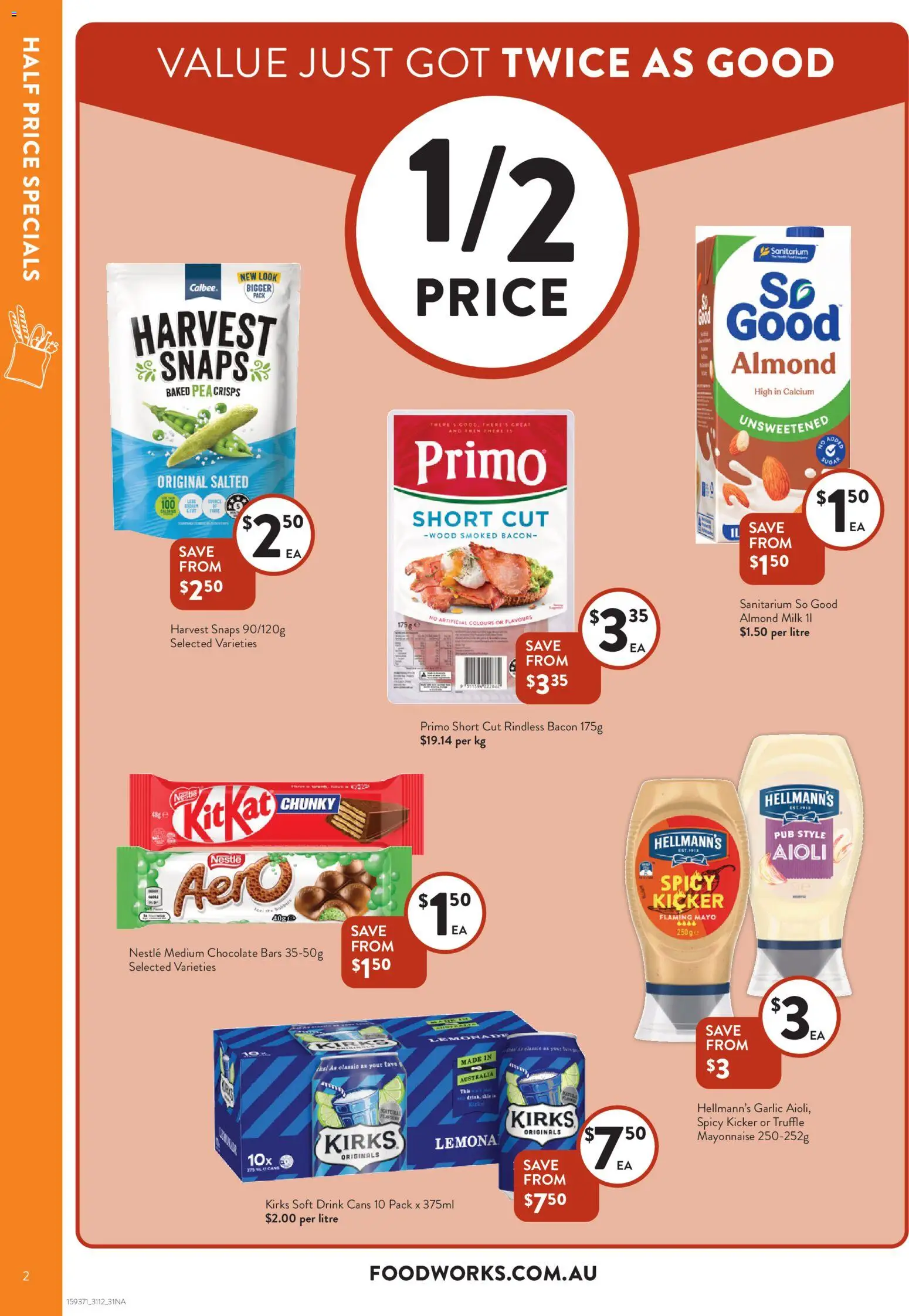 Foodworks catalogue - valid from 31.12.2025 | Page: 2 | Products: Chocolate, Wood, Mayonnaise, Garlic