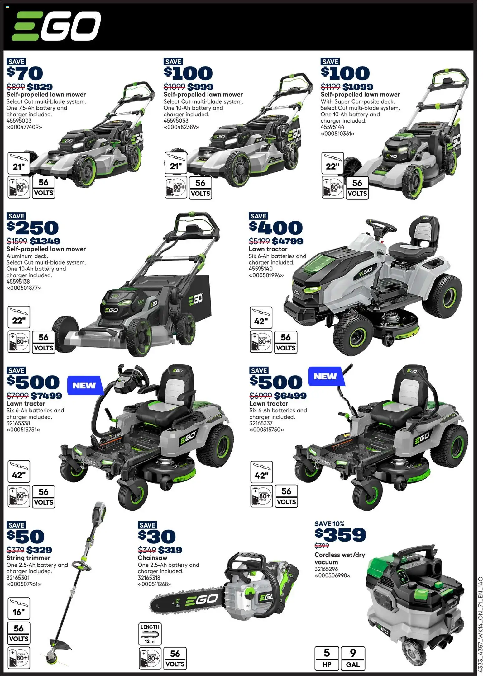 Rona flyer valid from 30.04.2026 | Page: 12 | Products: Mower, Battery