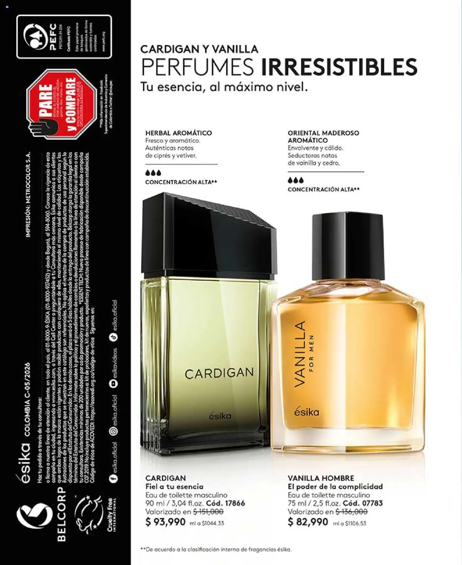 Ésika revista - valida desde el 13.03.2026 | Página: 152 | Productos: Sobre, Eau de toilette