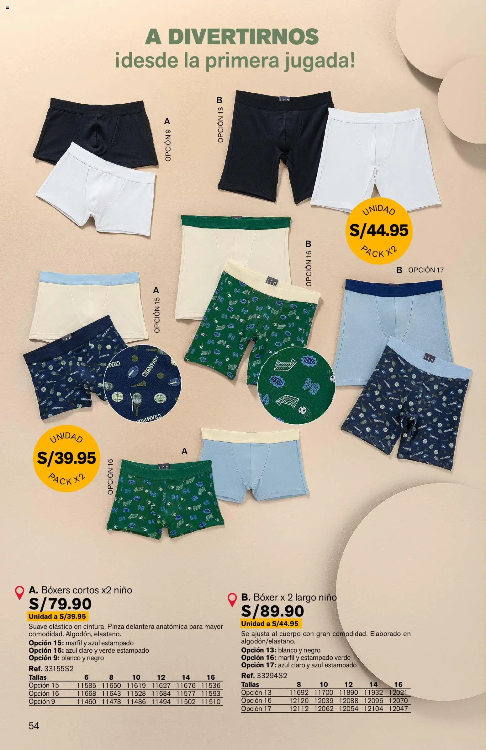Catálogo Leonisa válido desde 07.04.2026 | Página: 54 | Productos: Boxers