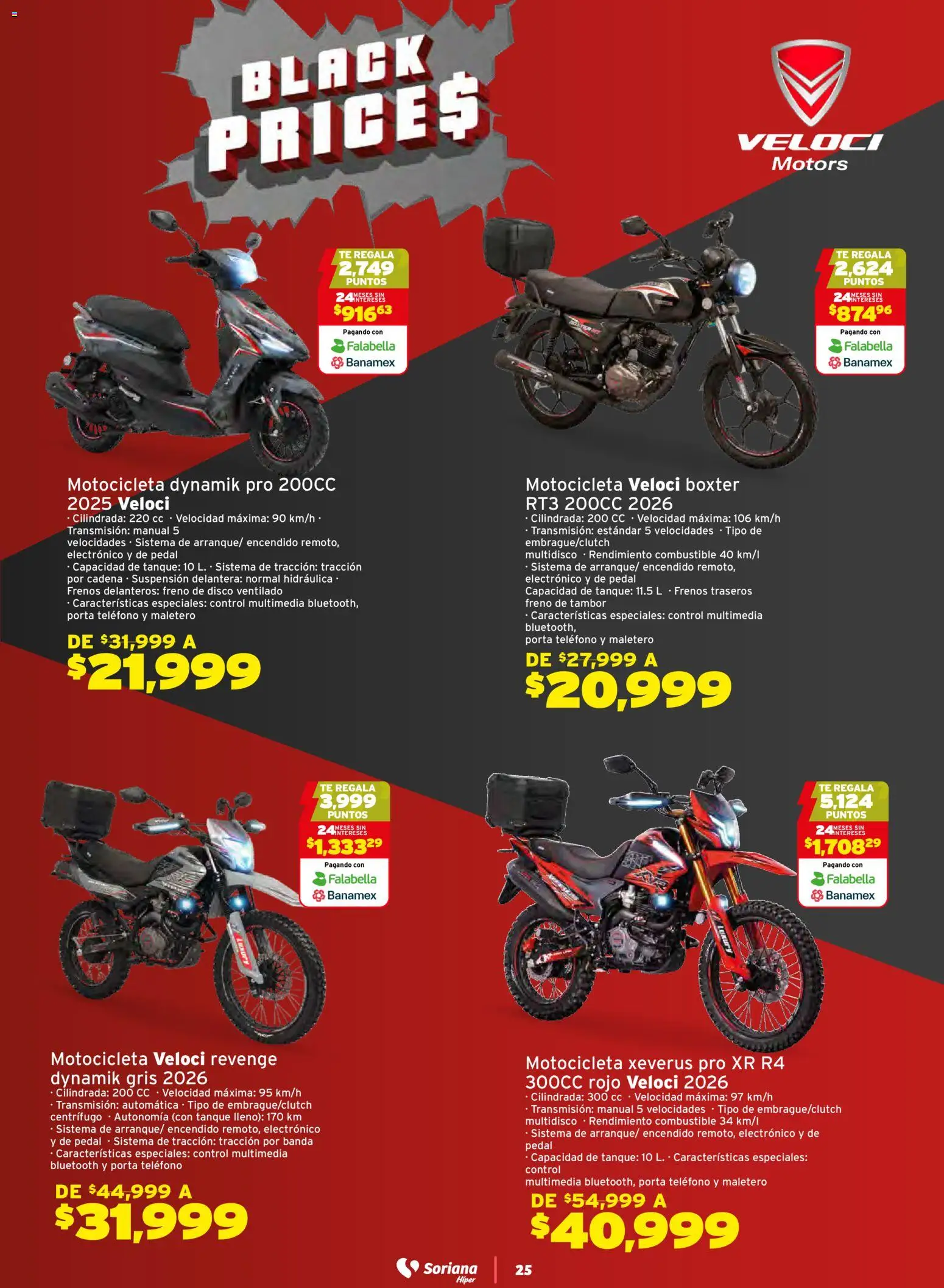 Nuevas ofertas de Soriana válidas en toda la República Mexicana desde el 21.11.2025. ¡Encuentra las mejores ofertas en Soriana - Black Prices Híper Nacional! | Página: 25 | Productos: Disco, Té, Teléfono