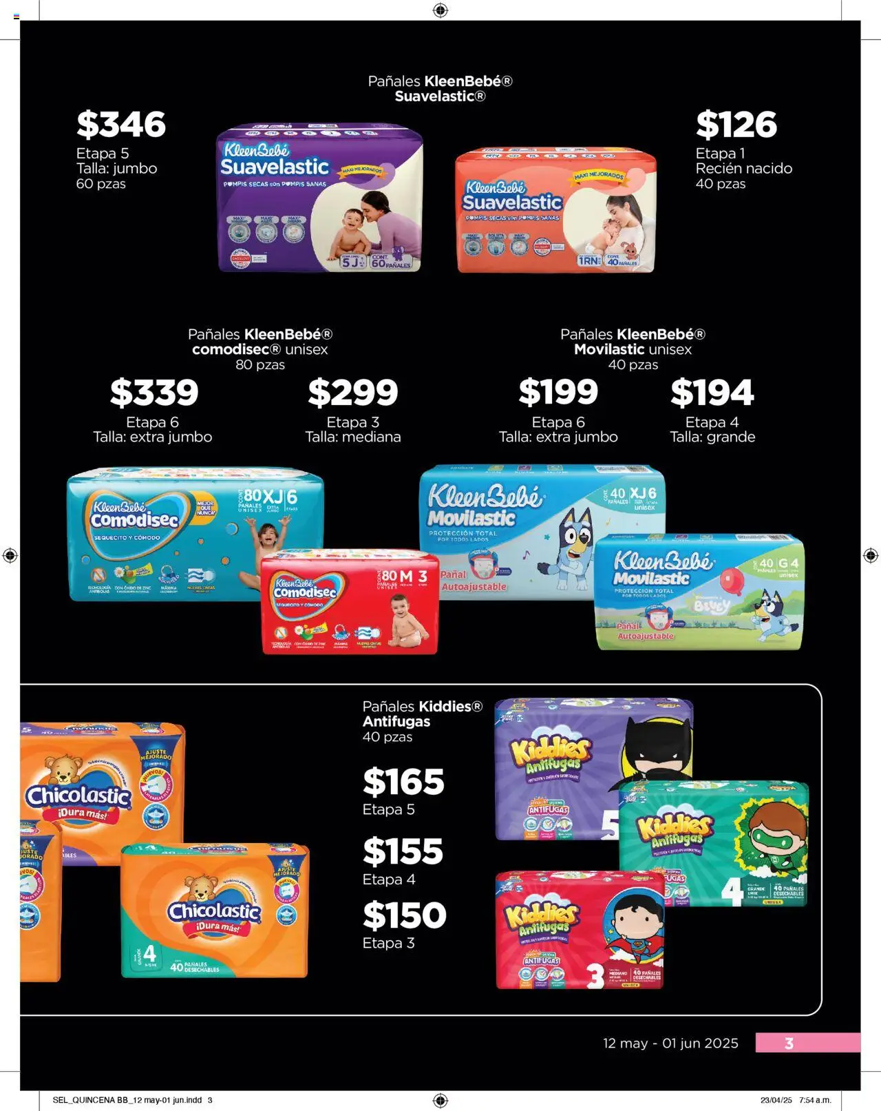 Nuevas ofertas de Chedraui válidas en toda la República Mexicana desde el 12.05.2025. ¡Encuentra las mejores ofertas en Chedraui folleto Cuesto Menos! | Página: 3 | Productos: Huevos, Pañales
