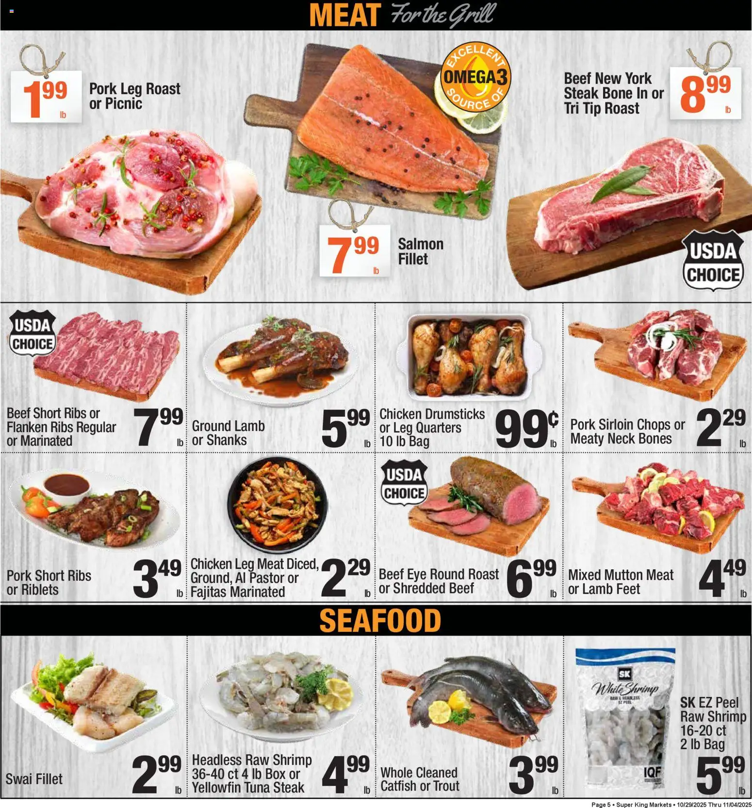 Super King - Weekly Ad - valid from 29.10.2025 | Page: 5 | Products: Box, Beef, Seafood, Grill