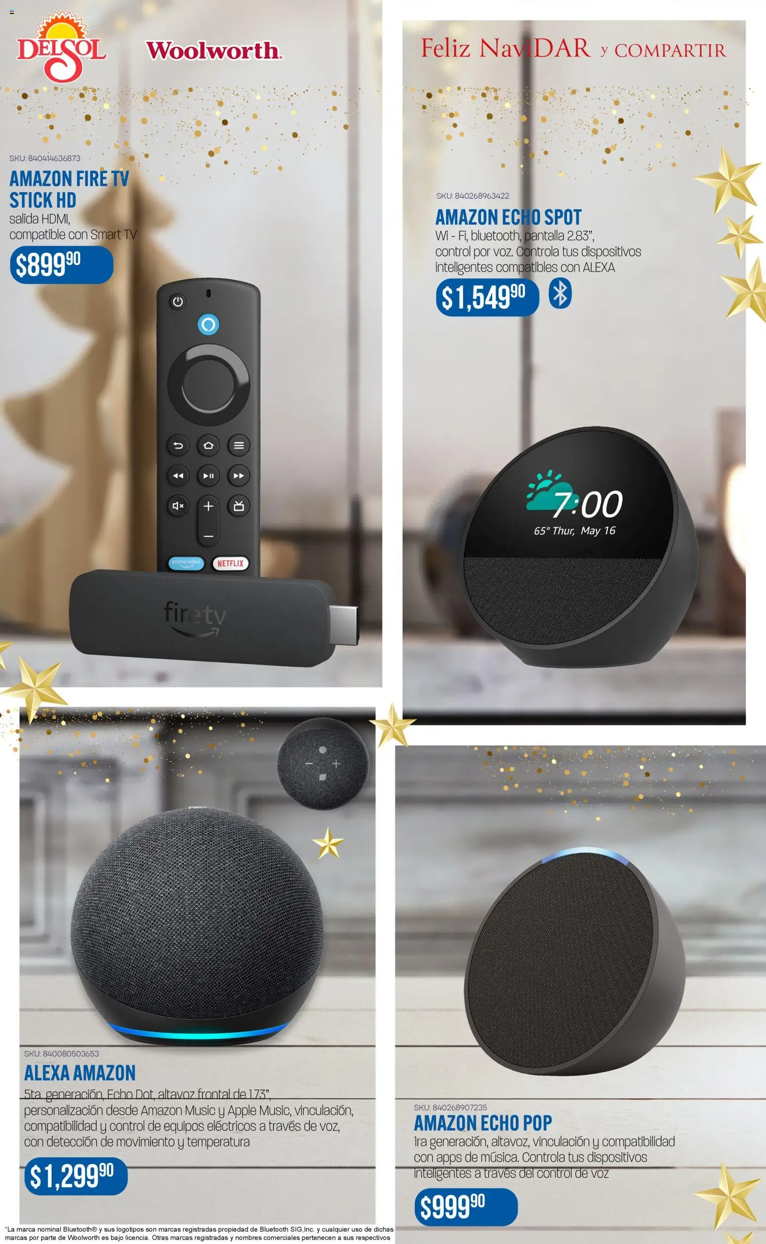 Nuevas ofertas de Del Sol y Woolworth válidas en toda la República Mexicana desde el 06.11.2025. ¡Encuentra las mejores ofertas en Del Sol y Woolworth catálogo Regalos 2025! | Página: 9 | Productos: Video