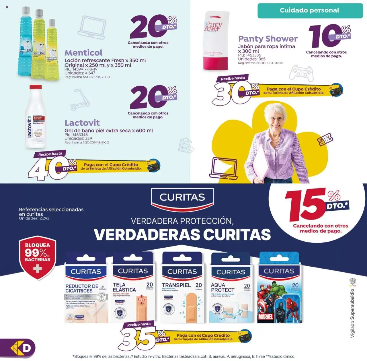 Colsubsidio revista - valida desde el 12.09.2025 | Página: 12 | Productos: Agua, Loción, Jabón, Ropa
