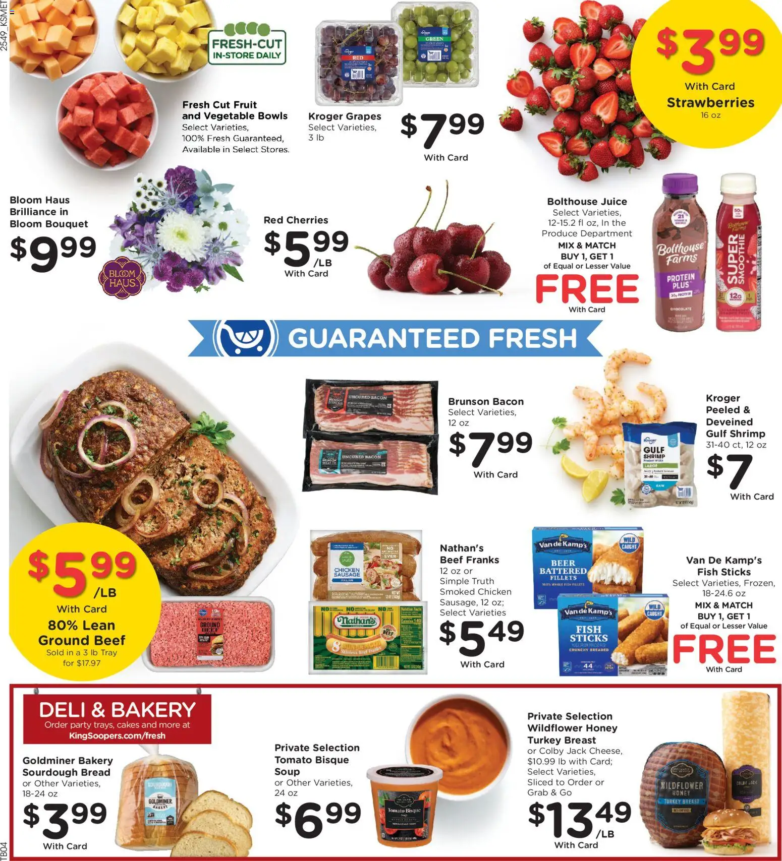 King Soopers Weekly Ad - valid from 07.01.2026 | Page: 13 | Products: Bakery, Juice, Beer, Beef