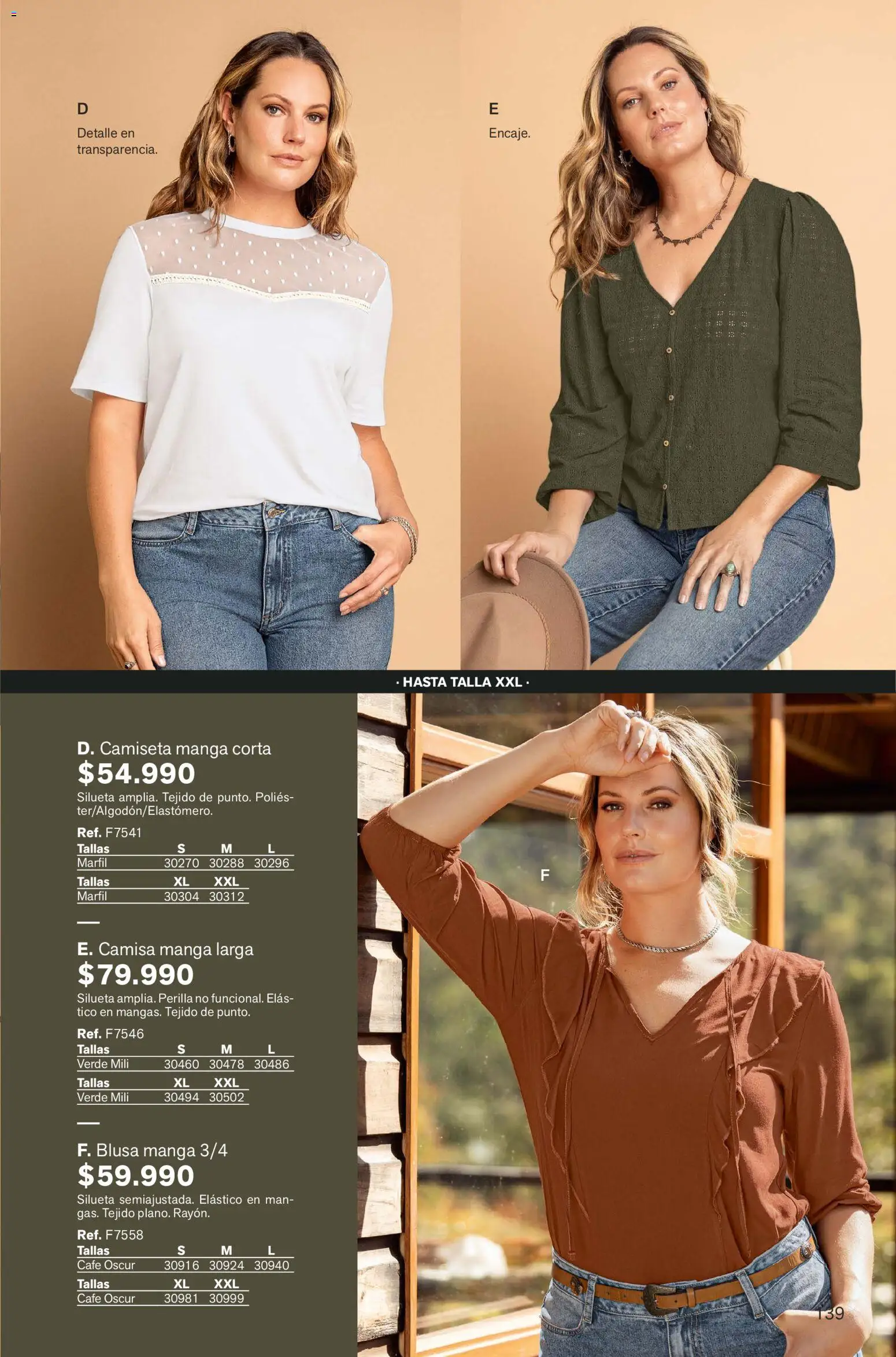 Leonisa revista - valida desde el 01.02.2026 | Página: 139 | Productos: Camiseta, Camisa, Blusa, Café