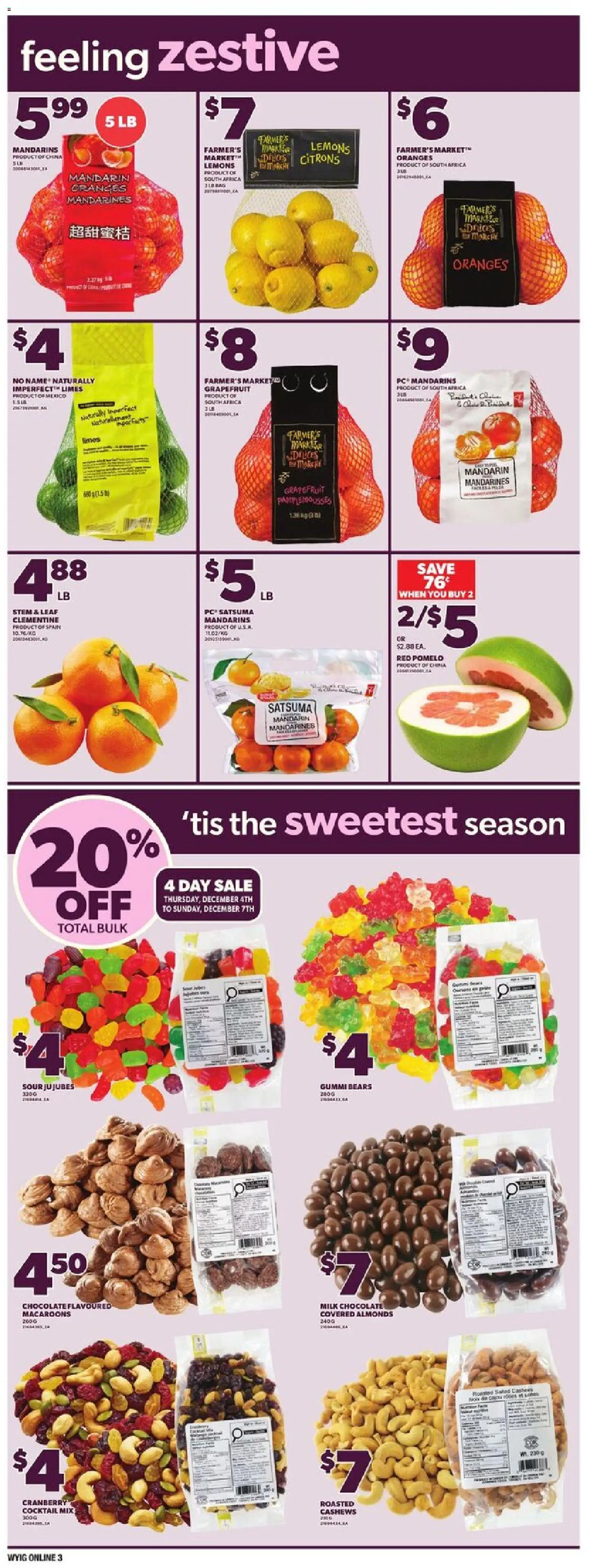 Independent Grocer flyer valid from 04.12.2025 | Page: 11 | Products: PC, Milk, Chocolate, Oranges