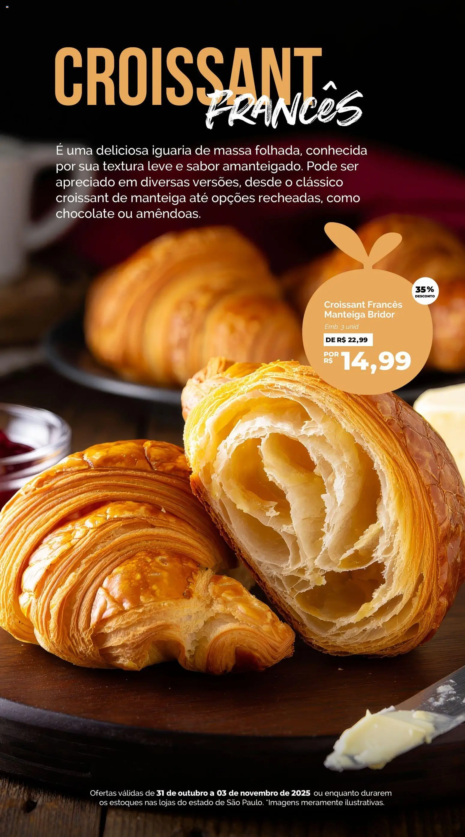 Oba Hortifruti Folheto - válido de 31.10.2025 | Página: 3 | Produtos: Manteiga, Chocolate, Massa