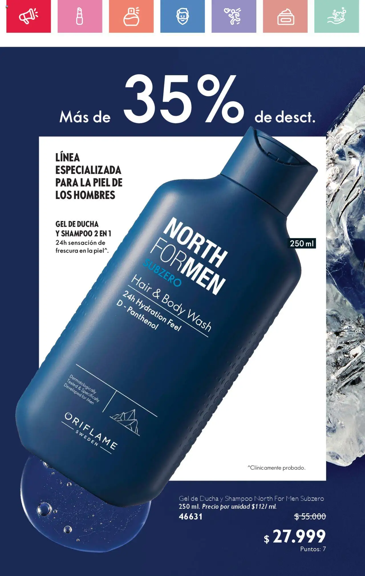 Oriflame revista - valida desde el 02.08.2025 | Página: 29 | Productos: Body, Shampoo, Ducha, Gel de ducha