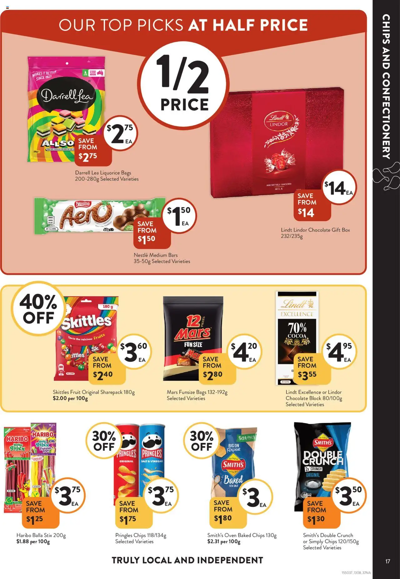 Foodworks catalogue - valid from 13.08.2025 | Page: 17 | Products: Milk, Chocolate, Salt, Vinegar