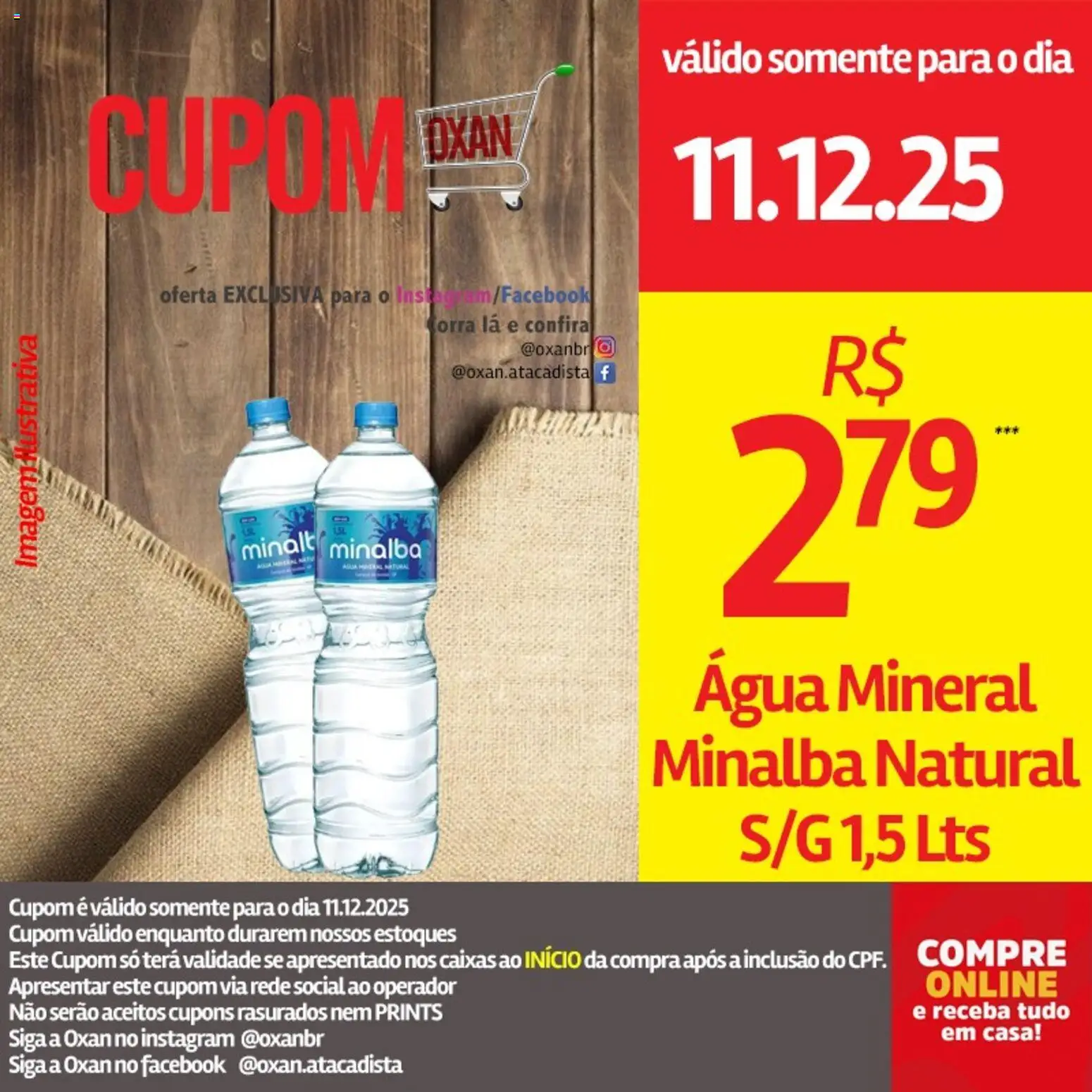 Oxan Atacadista Folheto - válido de 11.12.2025 | Página: 19 | Produtos: Minalba, Água mineral