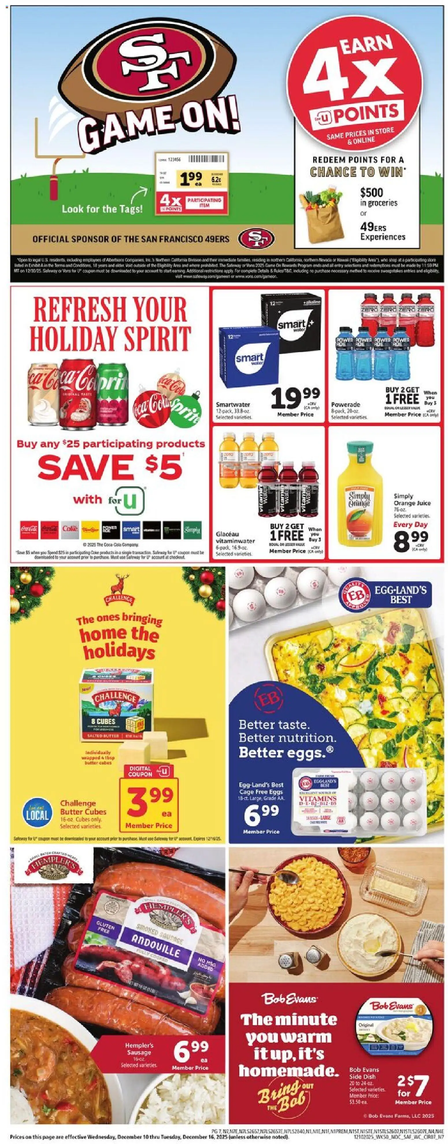 Safeway Weekly Ad - valid from 10.12.2025 | Page: 7 | Products: Vitamin, Wc, Juice, Sausage