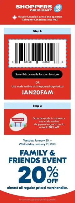 Preview of Shoppers - Event from shop Shoppers valid from 20.01.2026