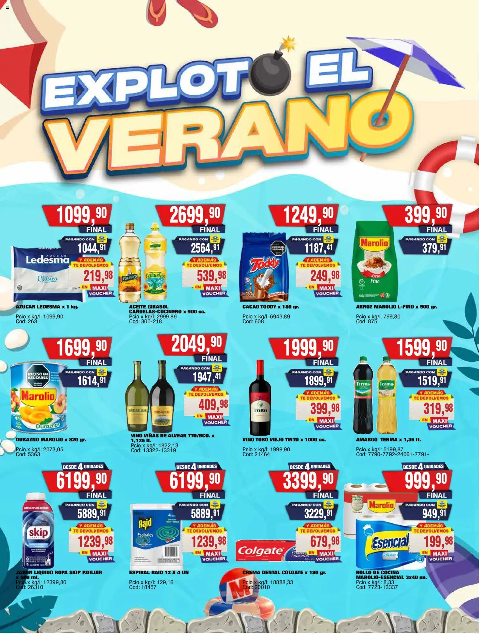 Maxiconsumo ofertas │ válido desde el 05.01.2026 | Página: 2 | Productos: Cocina, Durazno, Jabón, Cacao