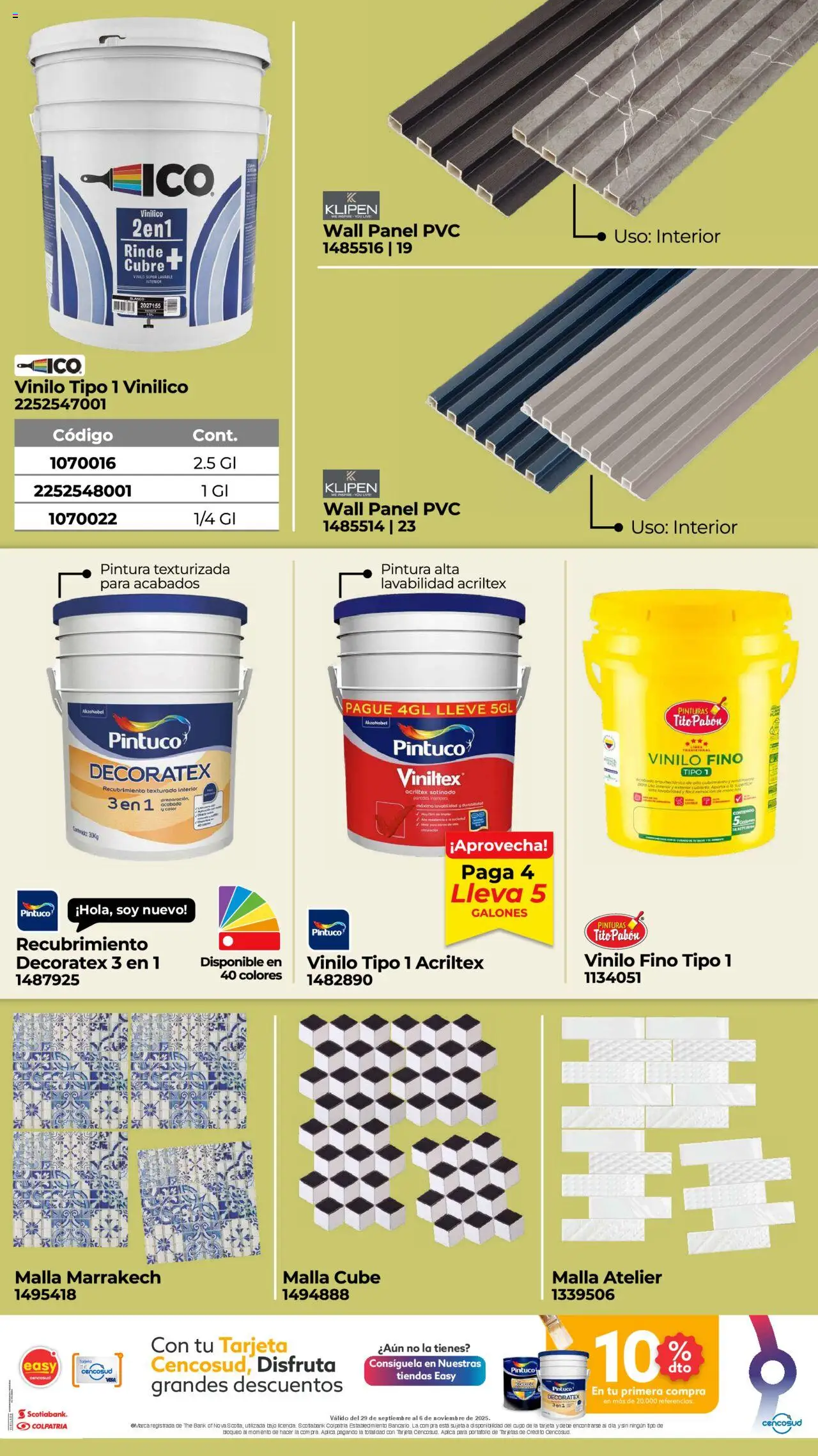 Easy revista - valida desde el 29.09.2025 | Página: 5 | Productos: Pintura, Vinílico