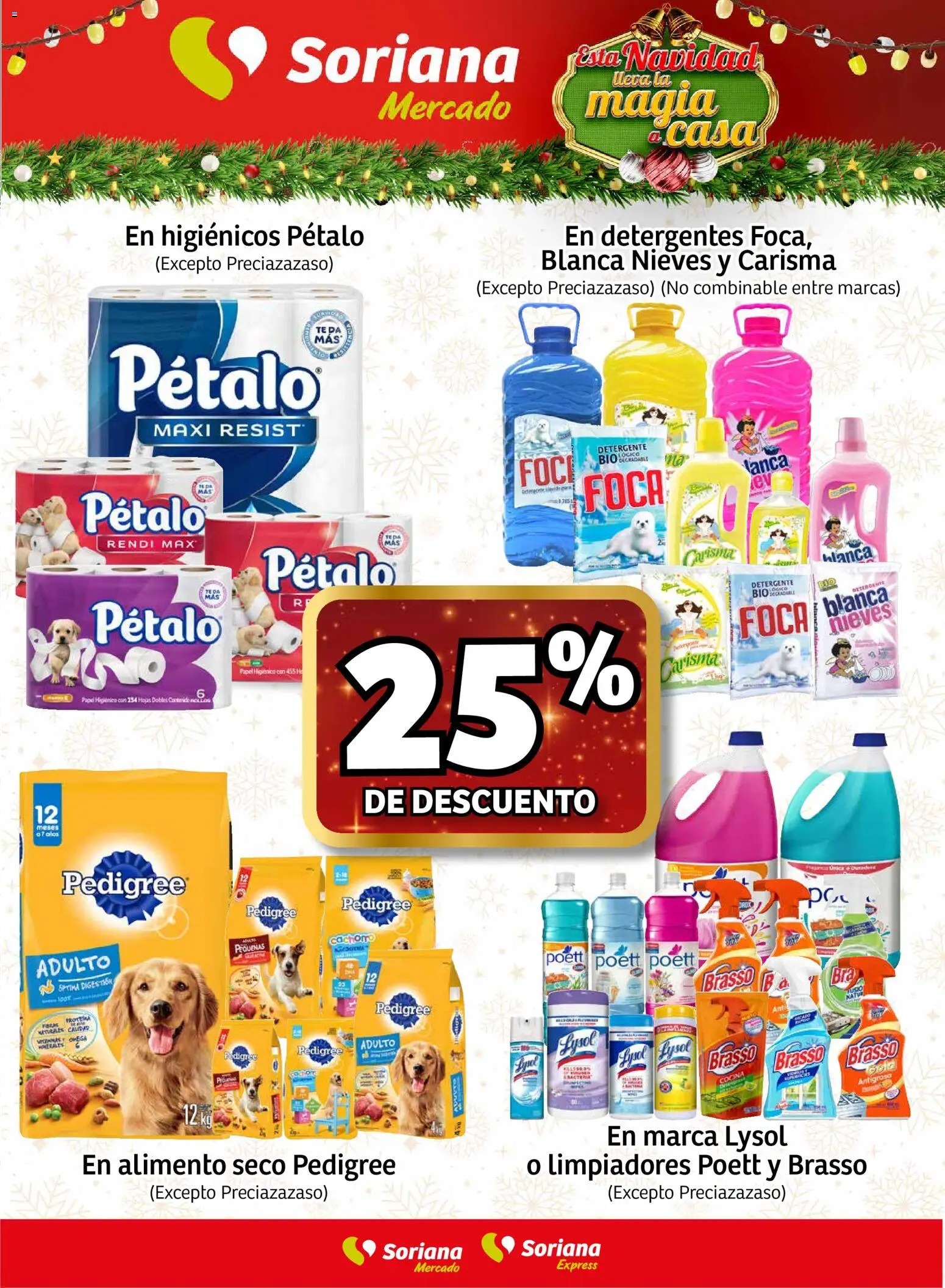 Nuevas ofertas de Soriana válidas en toda la República Mexicana desde el 04.12.2025. ¡Encuentra las mejores ofertas en Soriana - Fin de Semana Mercado: Ags, Nay, Jal, Qro, Col, Mich, Gto, Hgo, Tlax, Mor, Pue, Gro, Oax, Edo. de Mex, CDMX, Zac y SLP! | Página: 3