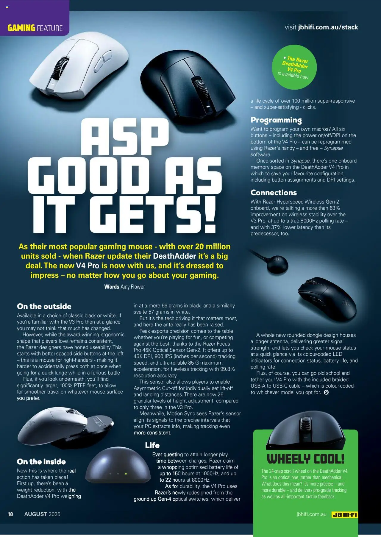 JB Hi-Fi catalogue - valid from 01.08.2025 | Page: 64 | Products: Table, Ergonomic, Mouse, Weight
