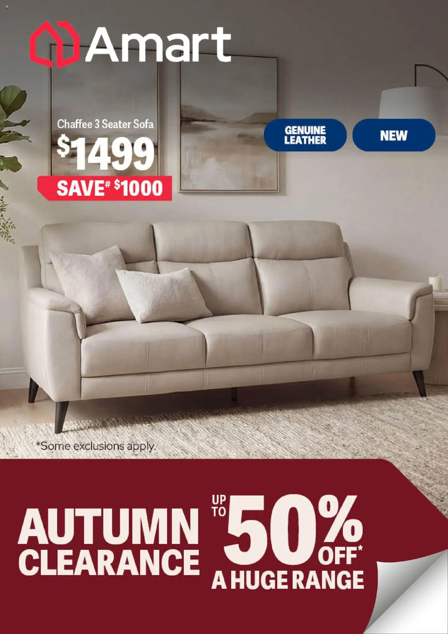 Amart Furniture catalogue - valid from 17.04.2026 | Page: 1 | Products: Sofa