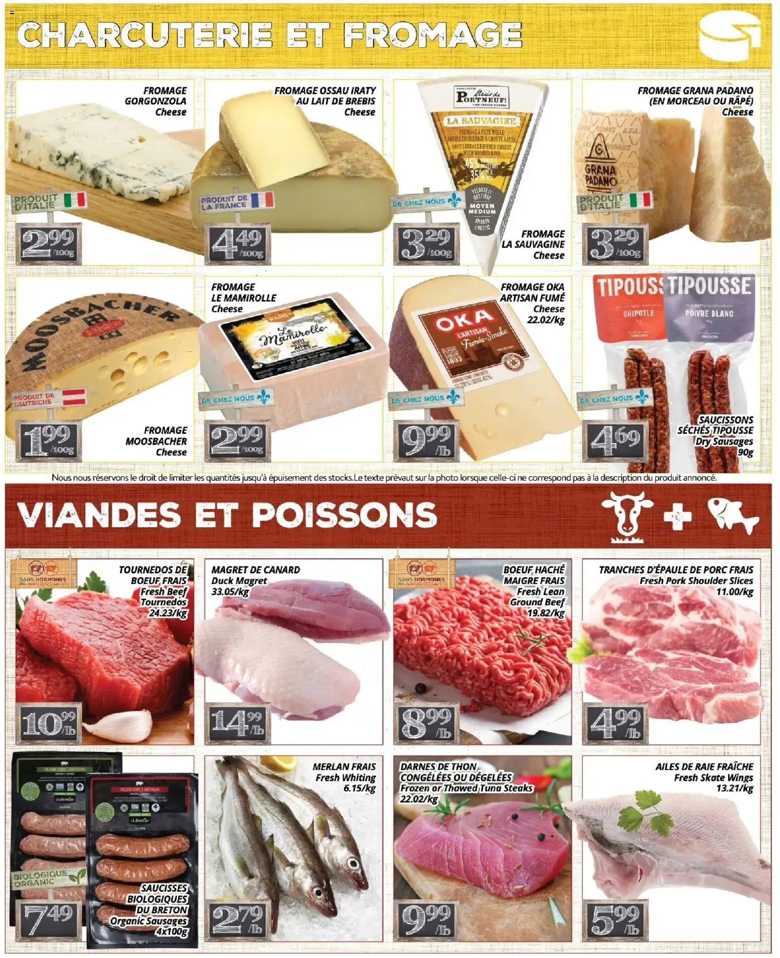 Pa Supermarché flyer valid from 27.04.2026 | Page: 3 | Products: Beef, Cheese, Pork