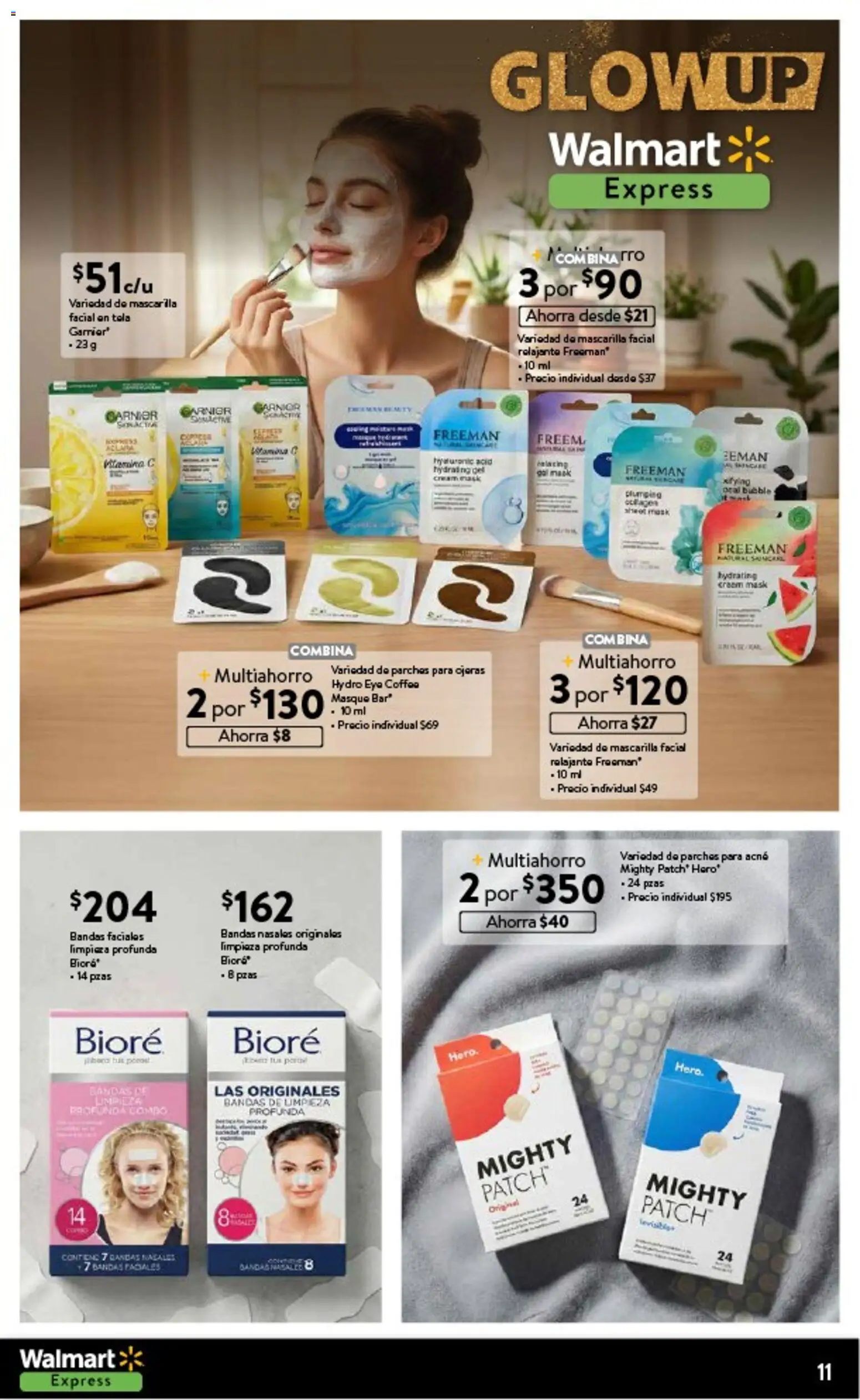 Nuevas ofertas de Walmart Express válidas en toda la República Mexicana desde el 11.02.2026. ¡Encuentra las mejores ofertas en Walmart Express folleto! | Página: 11 | Productos: Mascarilla