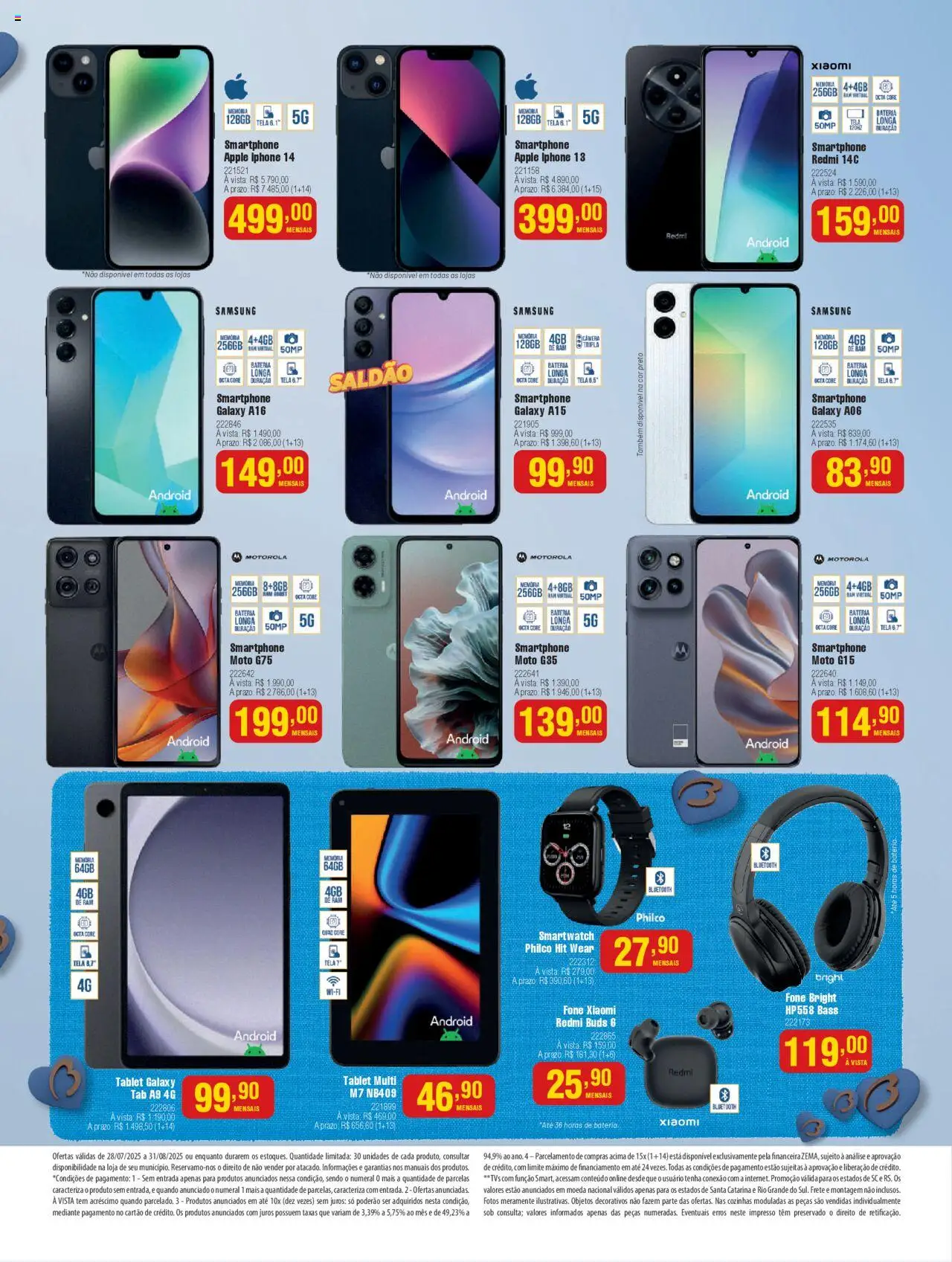Berlanda Folheto - válido de 28.07.2025 | Página: 15 | Produtos: Smartwatch, Iphone 13, Smartphone, Iphone 14