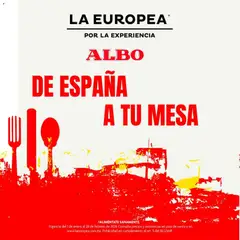 Vista previa de La Europea catálogo Albo de España a tu mesa, nuevo folleto de la tienda, válido en México a partir del 01.01.2026