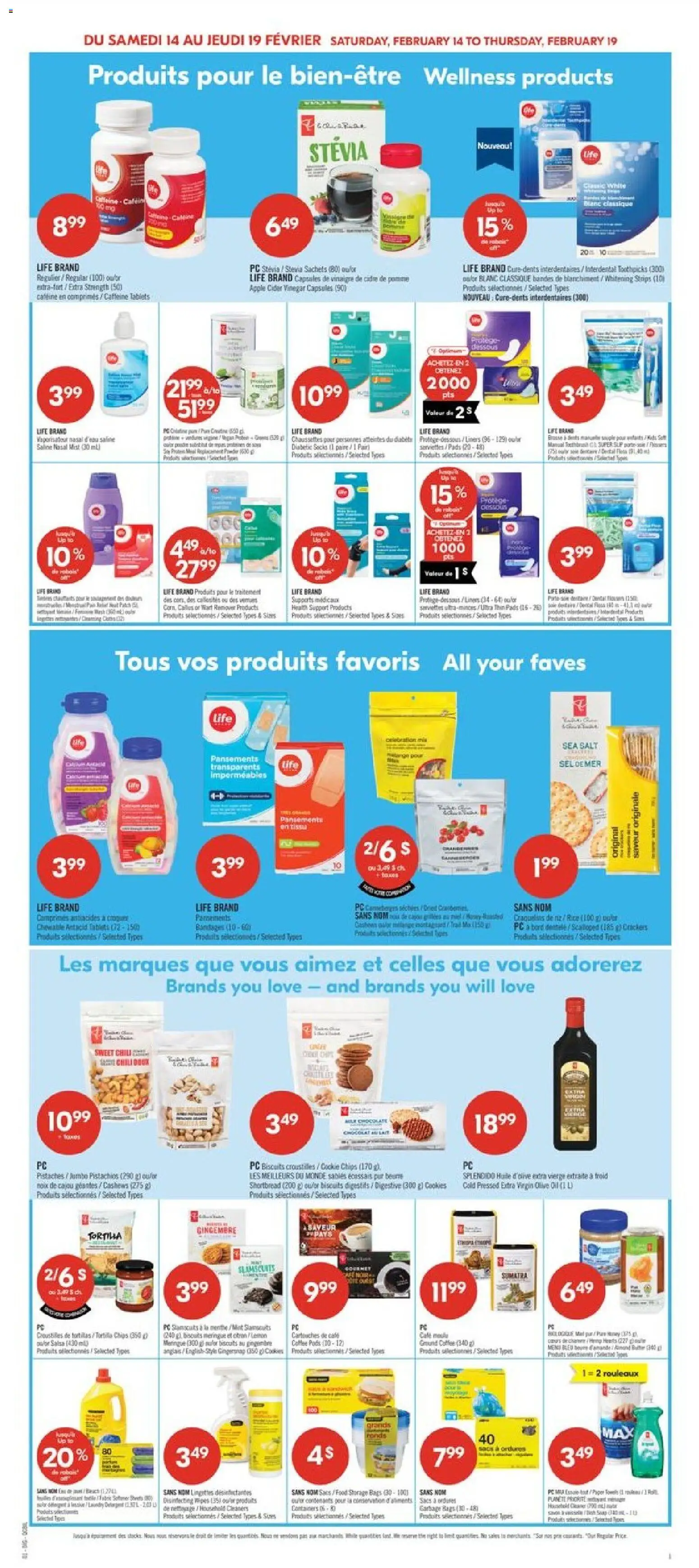 Pharmaprix flyer valid from 13.02.2026 | Page: 14 | Products: Chips, Cookies, PC, Oil