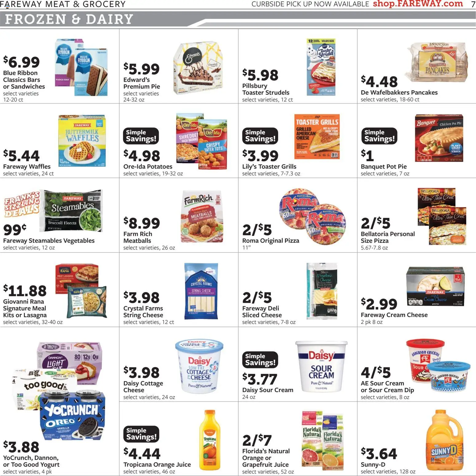 Fareway - Weekly Ad - valid from 26.01.2026 | Page: 7 | Products: Toaster, Broccoli, Cheese, Vegetables
