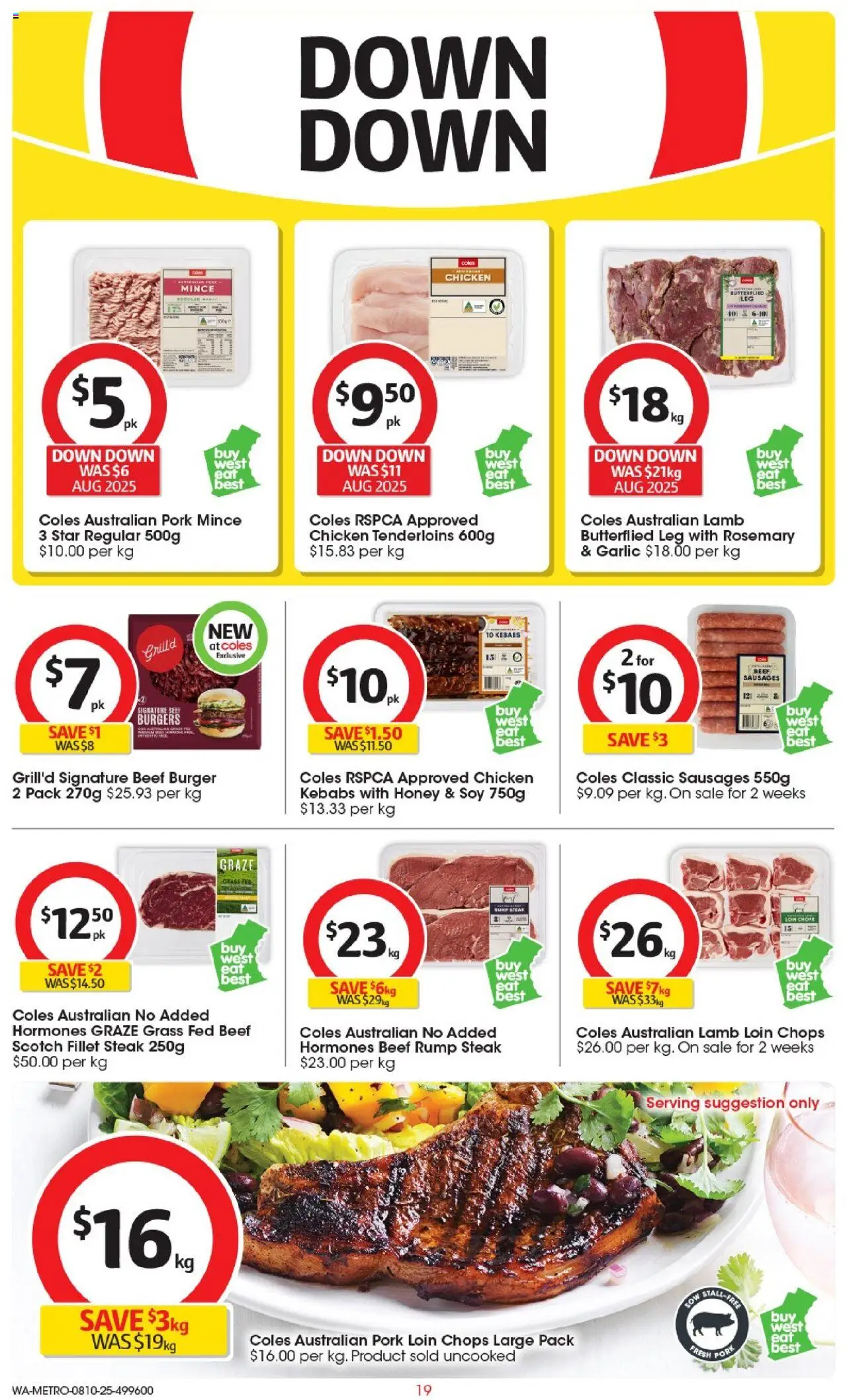 Coles catalogue - valid from 08.10.2025 | Page: 19 | Products: Grass, Honey, Pork, Lamb