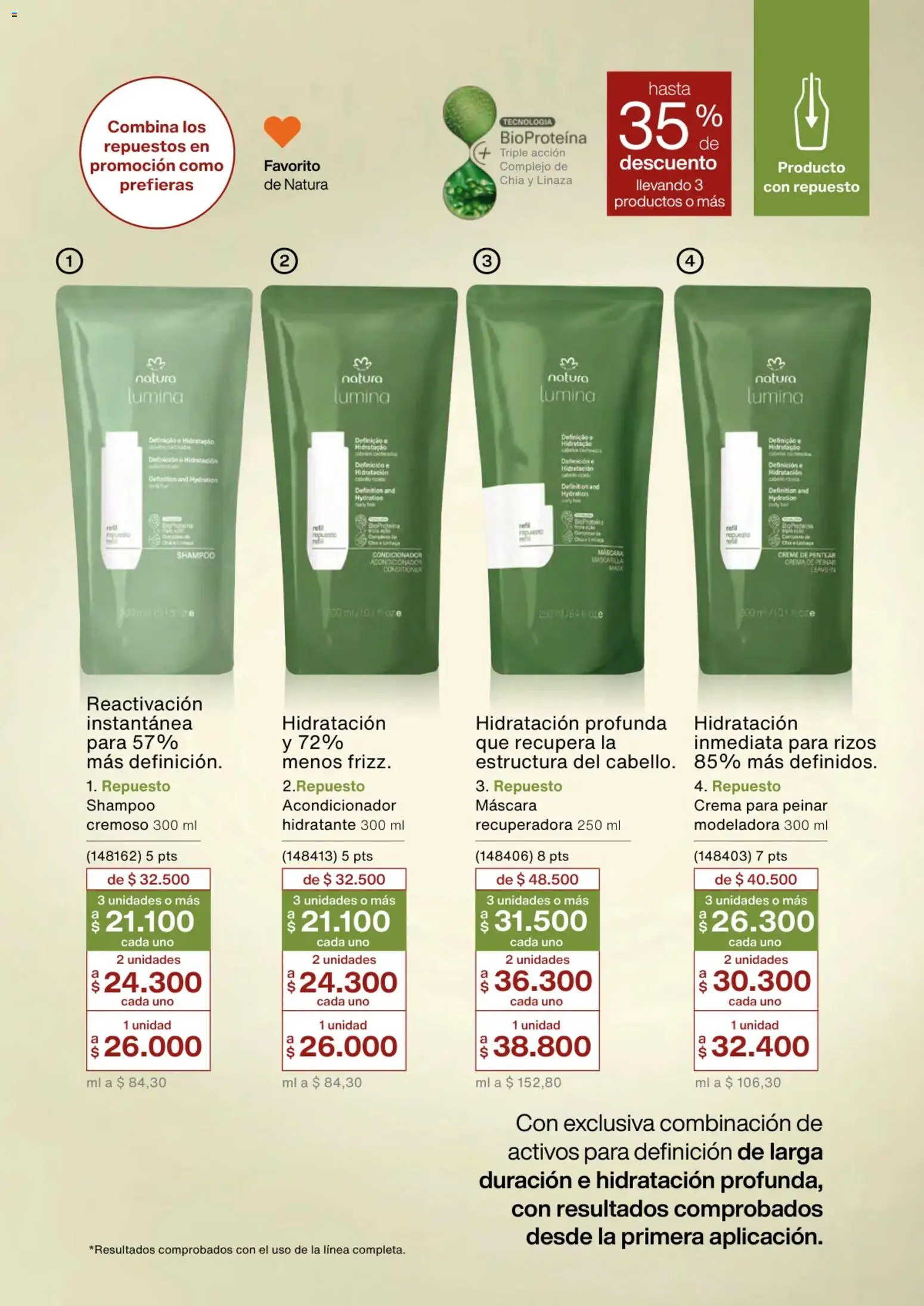 Natura revista - valida desde el 01.02.2026 | Página: 150 | Productos: Shampoo, Acondicionador, Combinación, Crema de peinar