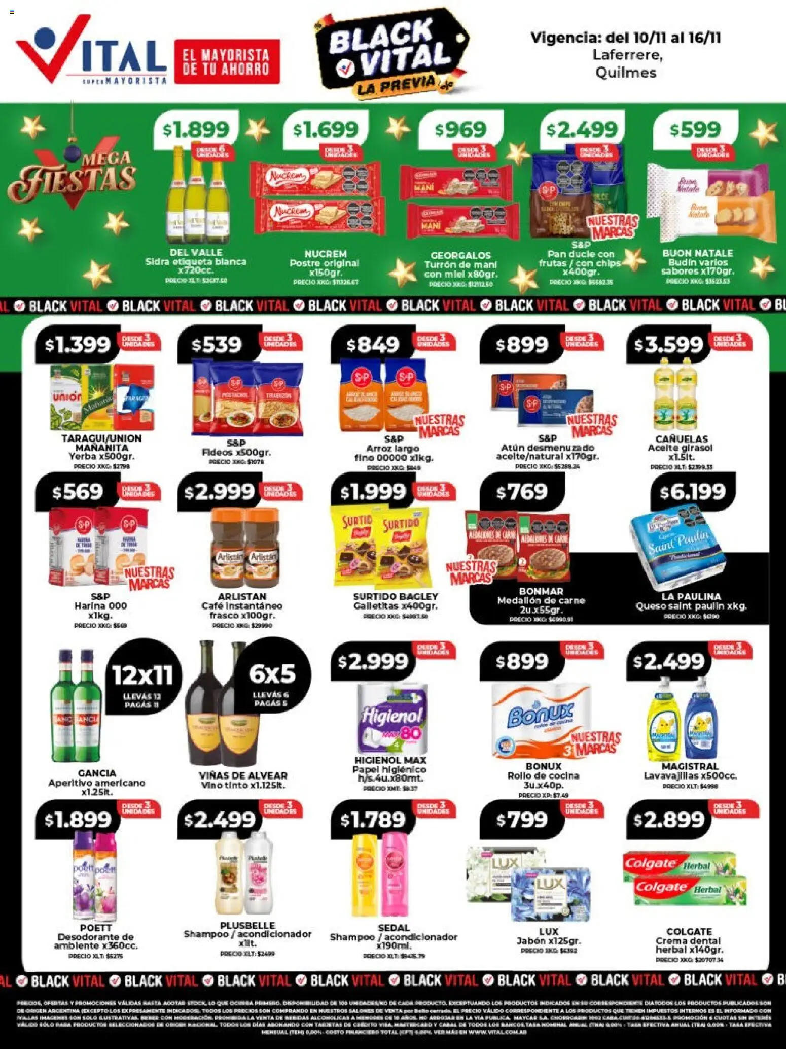 Vital - Ofertas - Laferrere │ válido desde el 10.11.2025 | Página: 1 | Productos: Harina, Budín, Acondicionador, Atún