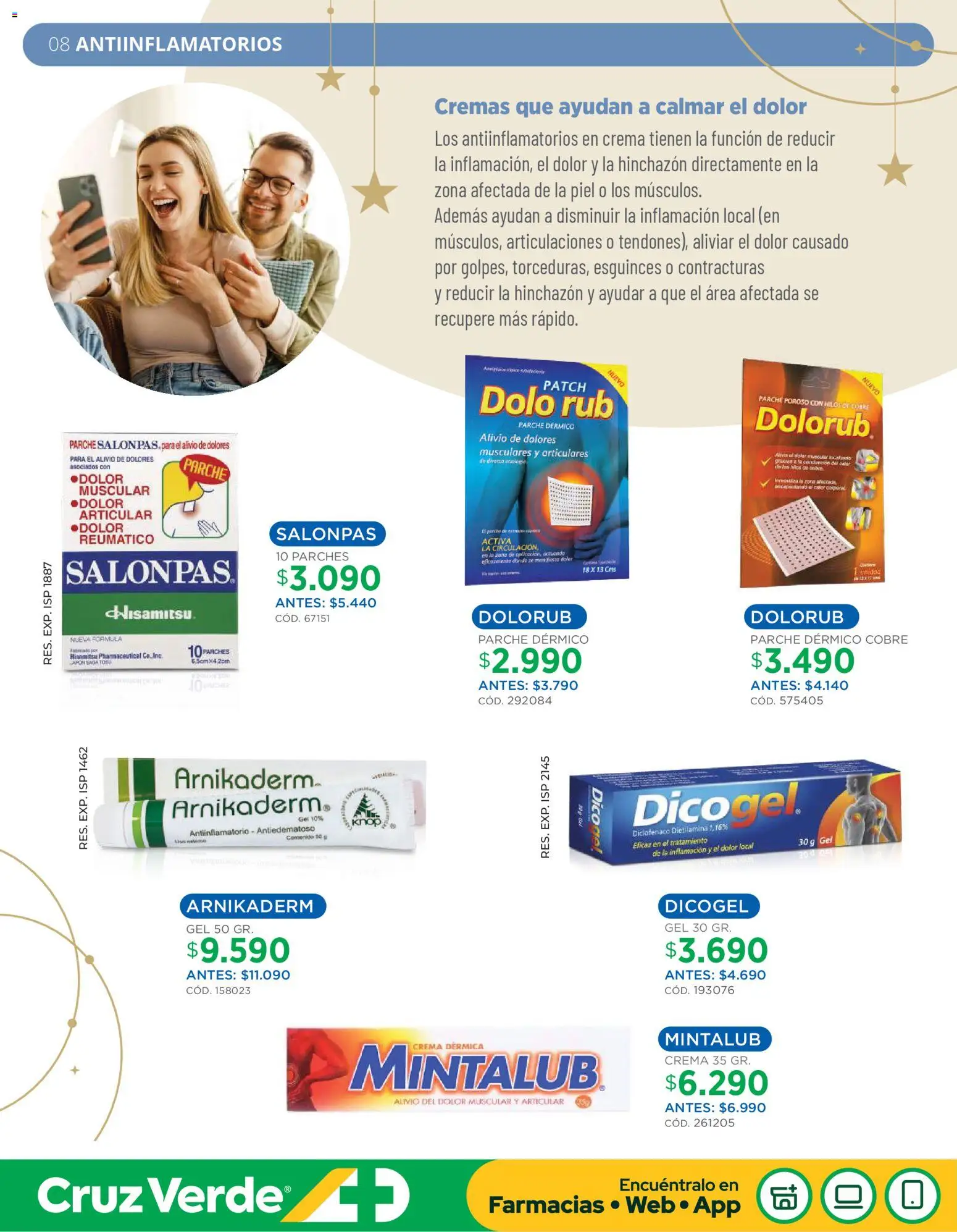 Cruz Verde Descuentos │ válido desde el 05.12.2025 | Página: 8 | Productos: Antiinflamatorio, Crema