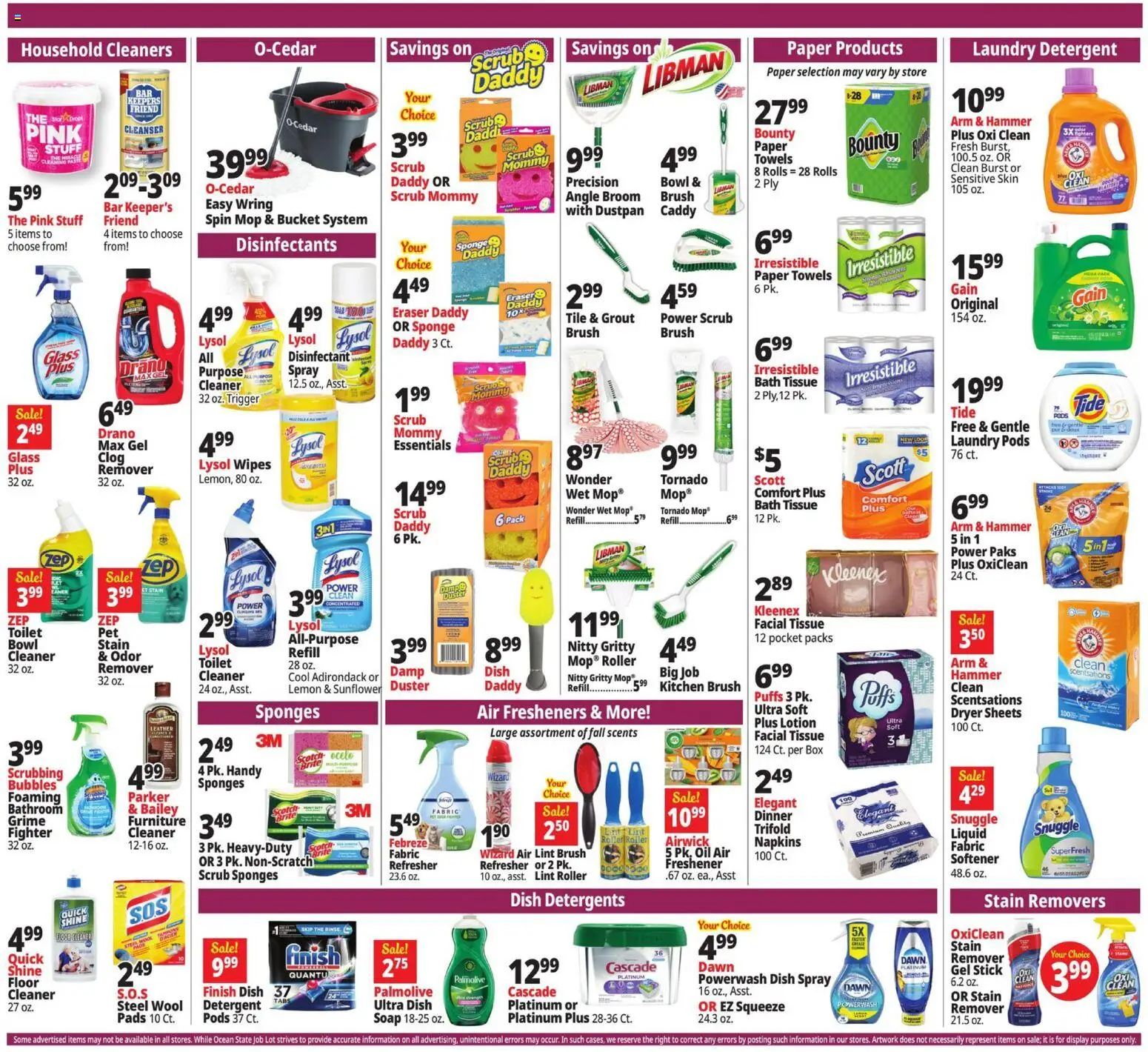 Ocean State Job Lot Weekly Ad - valid from 13.11.2025 | Page: 14 | Products: Bath, Hammer, Oil, Sponge