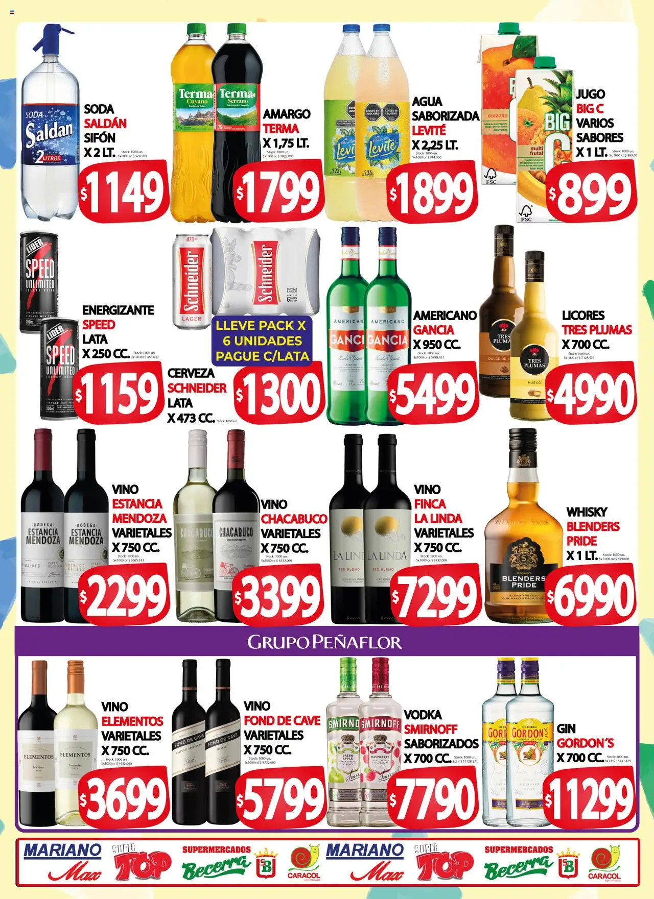 Mariano Max catálogo │ válido desde el 19.08.2025 | Página: 6 | Productos: Soda, Agua, Jugo, Cerveza
