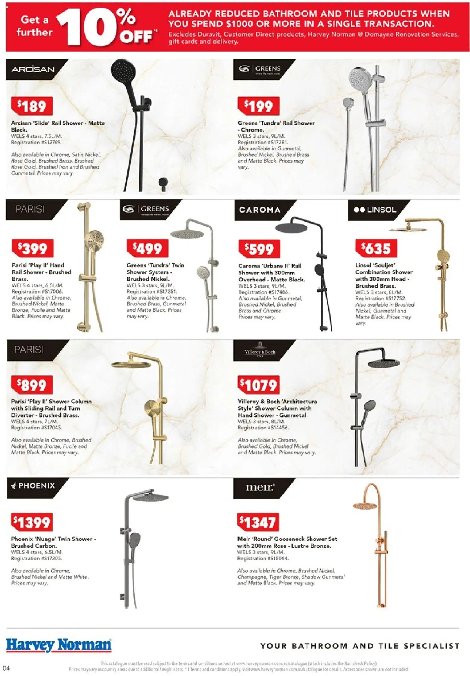 Harvey Norman catalogue - valid from 13.11.2025 | Page: 4 | Products: Greens, Accessories, Iron, Bathroom