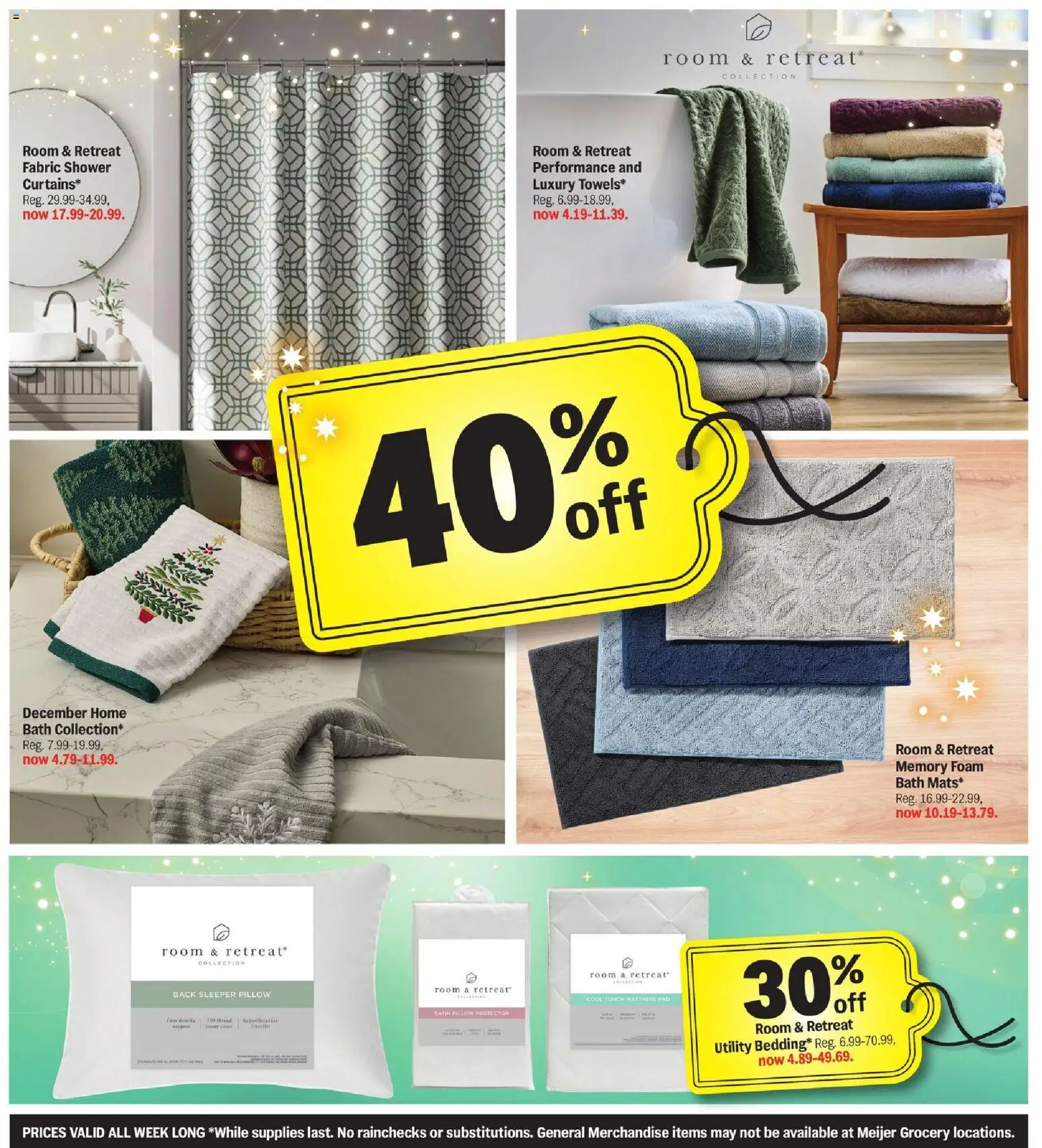 Meijer Black Friday - valid from 23.11.2025 | Page: 12 | Products: Mattress, Pillow, Shower, Mattress Pad