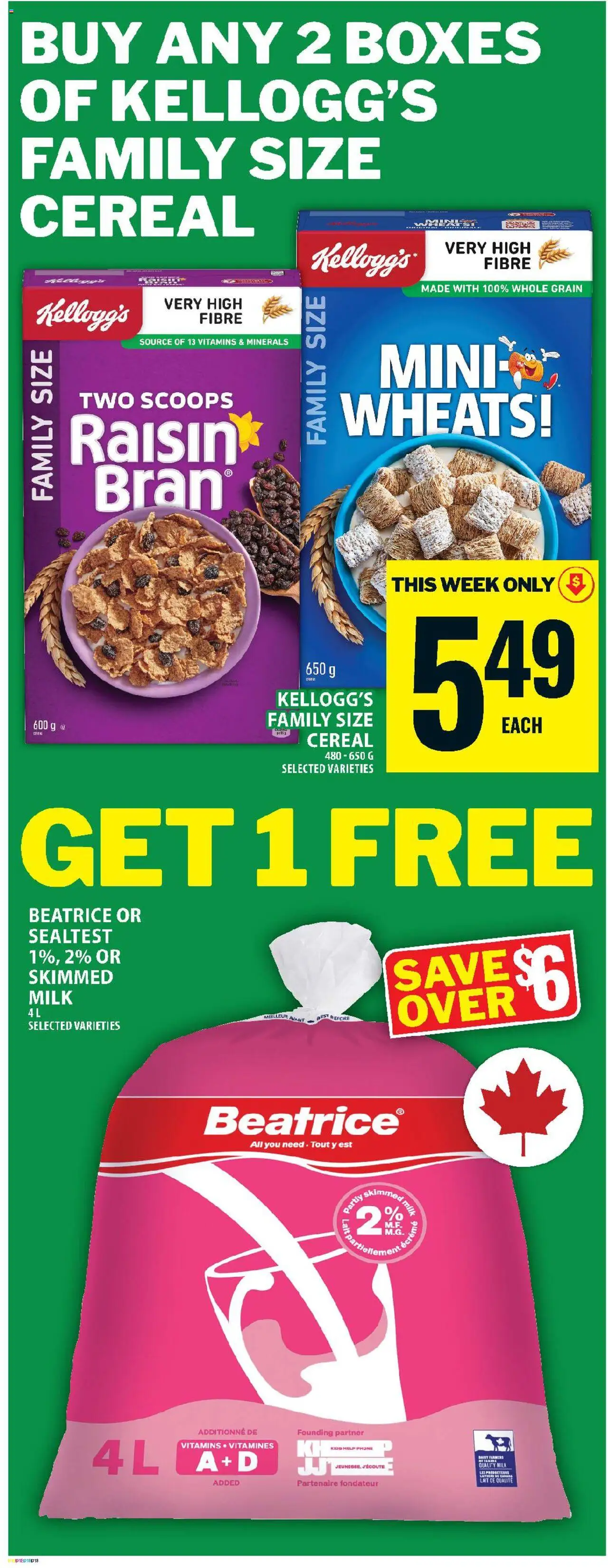 Food Basics flyer valid from 31.07.2025 | Page: 19 | Products: Phone, Milk