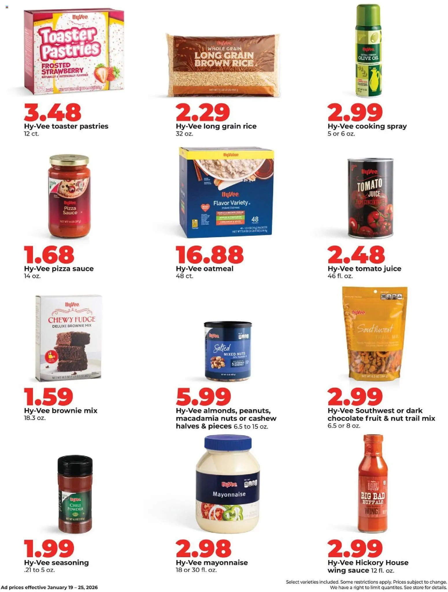 HyVee Weekly Ad - valid from 19.01.2026 | Page: 19 | Products: Apples, Rice, Mayonnaise, Sauce