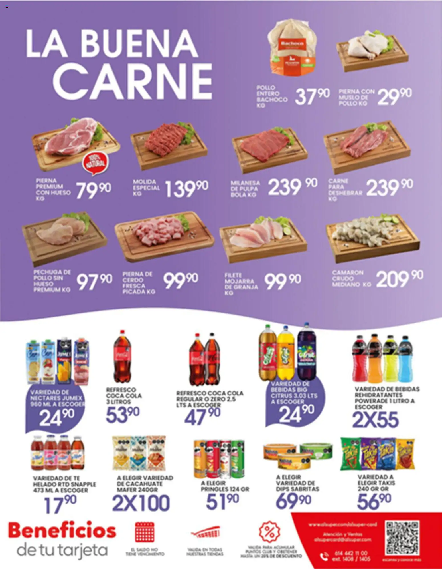 Nuevas ofertas de Alsuper válidas en toda la República Mexicana desde el 14.04.2026. ¡Encuentra las mejores ofertas en Alsuper folleto! | Página: 7 | Productos: Cacahuate, Cerdo, Helado, Té