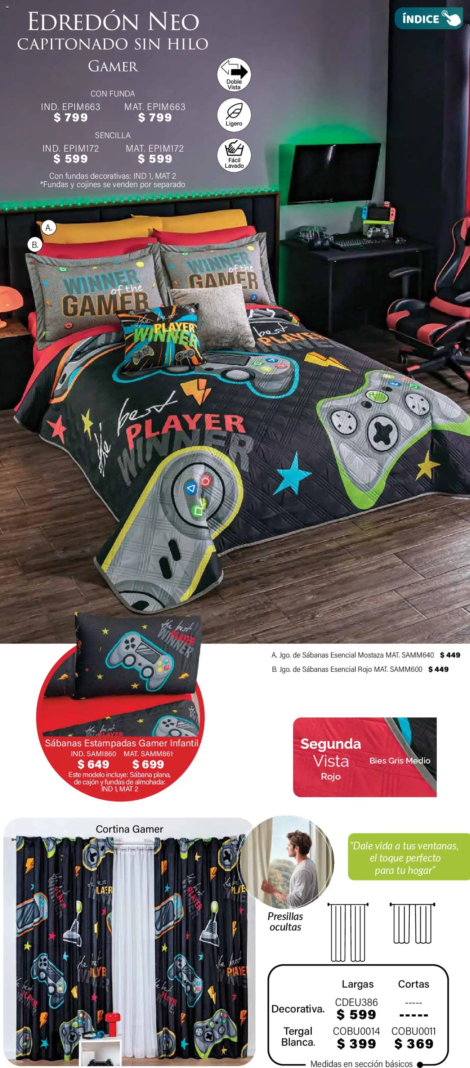 Nuevas ofertas de Colchas Concord válidas en toda la República Mexicana desde el 01.11.2025. ¡Encuentra las mejores ofertas en Colchas Concord Buen Fin! | Página: 34 | Productos: Mostaza, Funda, Almohada, Sabanas