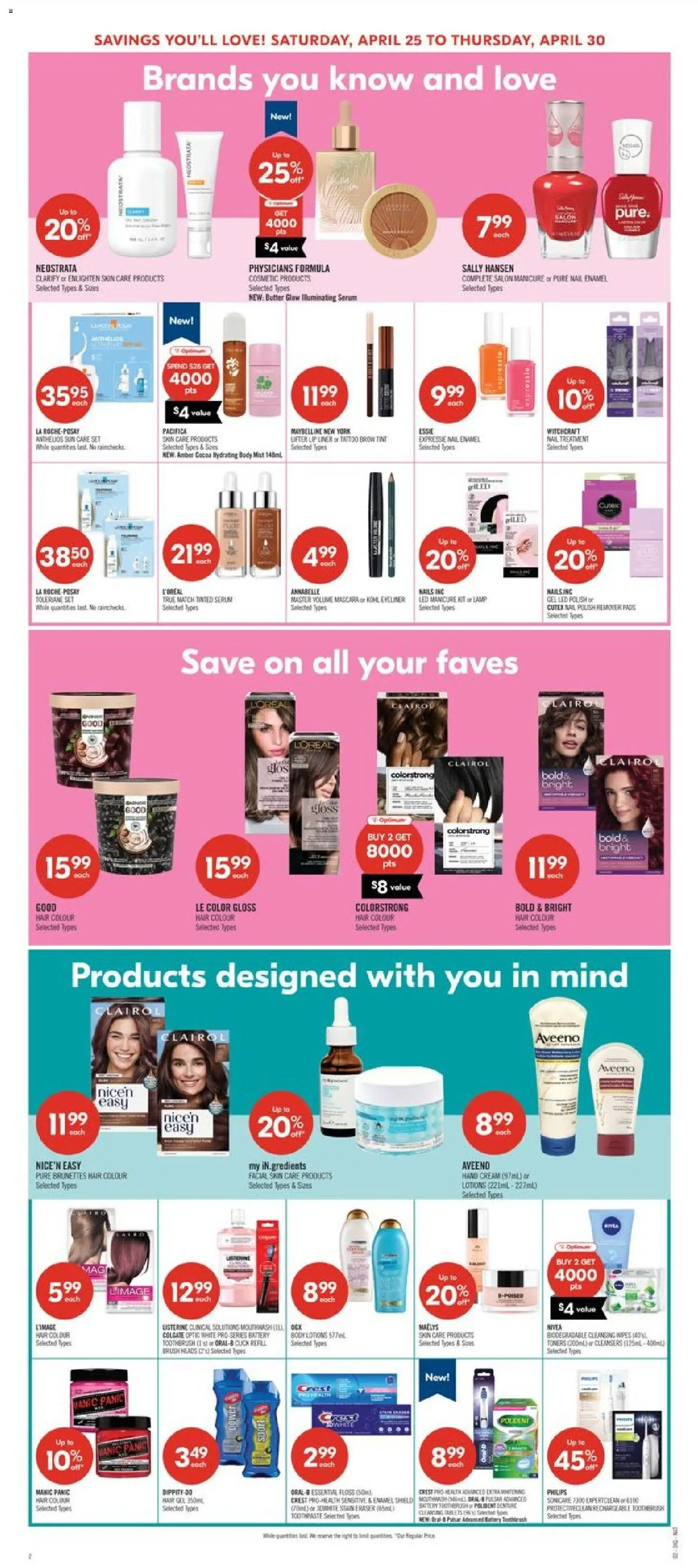 Shoppers flyer valid from 24.04.2026 | Page: 17 | Products: Cream, Mascara, Eyeliner, Mouthwash
